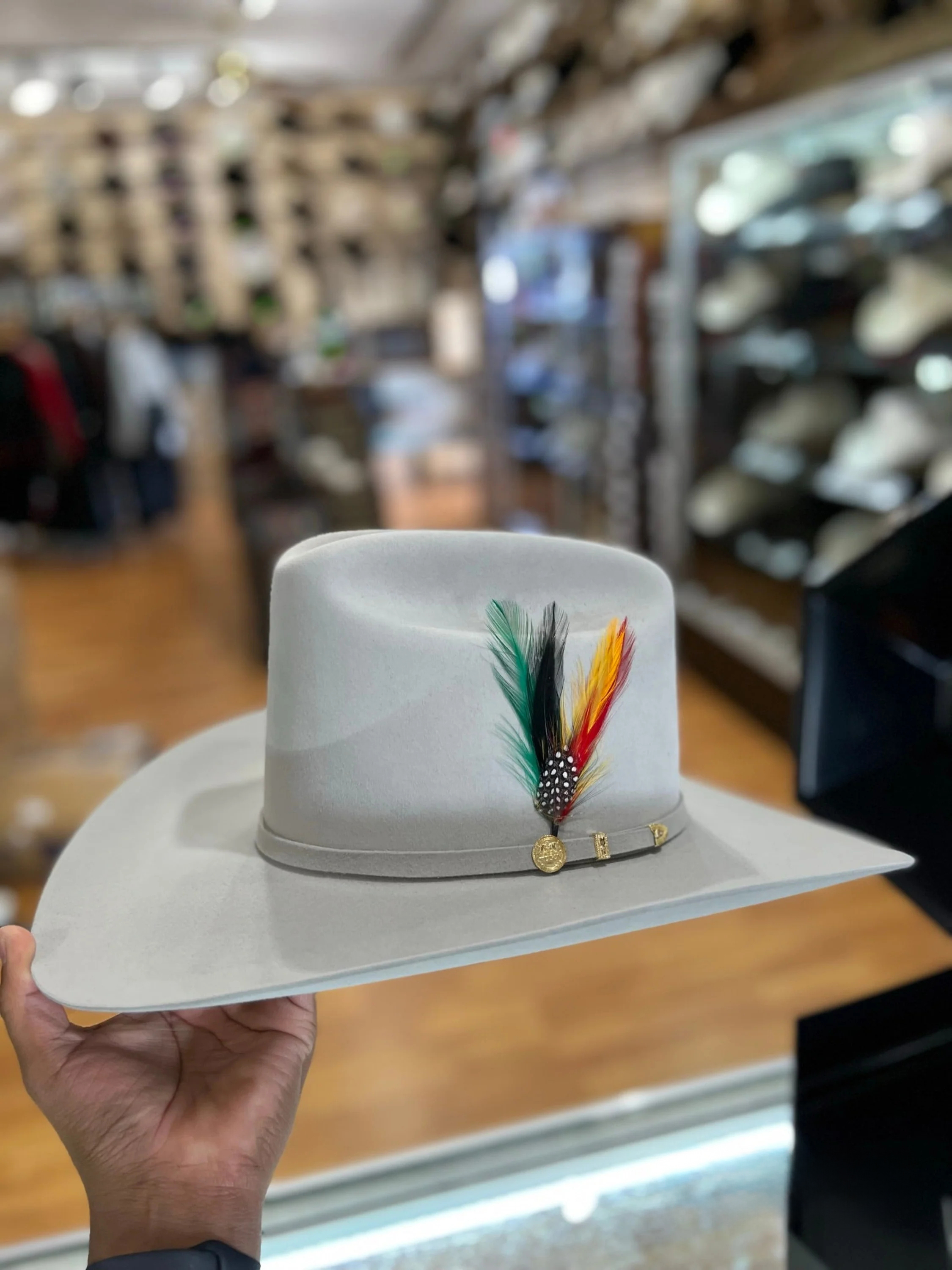 STETSON EL PRESIDENTE 100X MIST GREY COPA ALTA