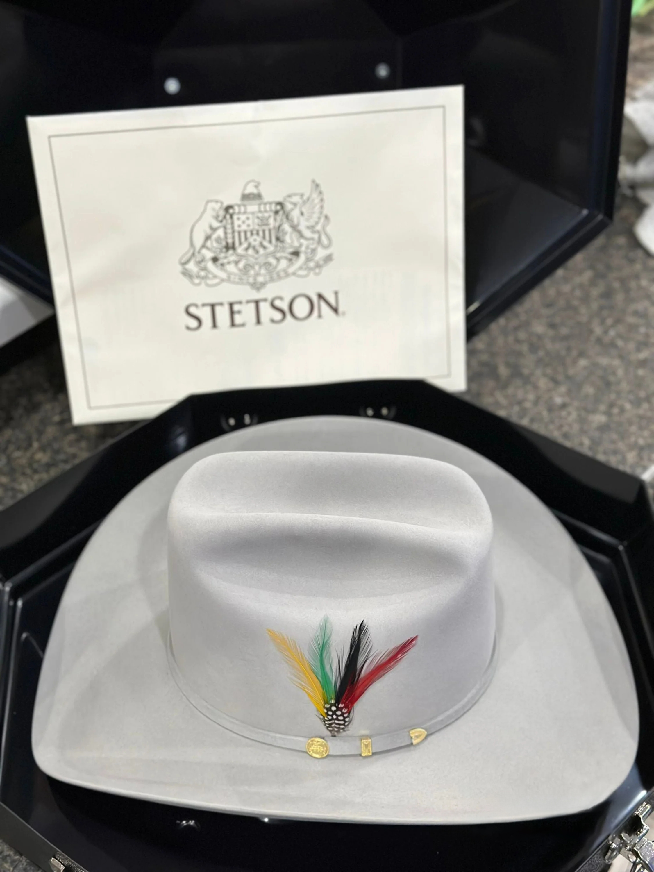 STETSON EL PRESIDENTE 100X MIST GREY COPA ALTA