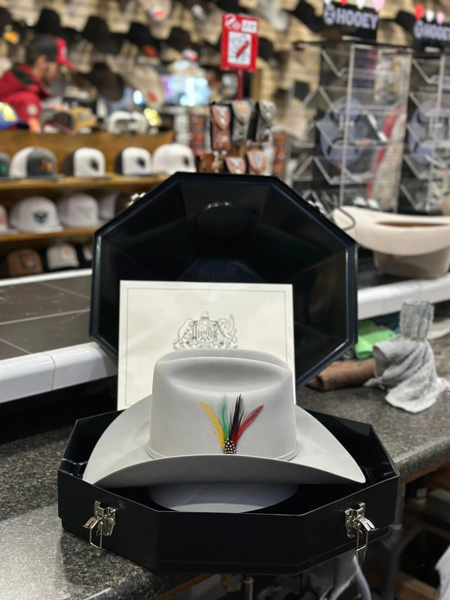 STETSON EL PRESIDENTE 100X MIST GREY COPA ALTA