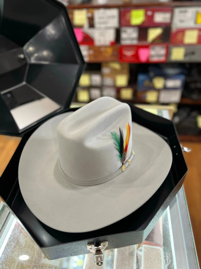 STETSON EL PRESIDENTE 100X MIST GREY COPA ALTA