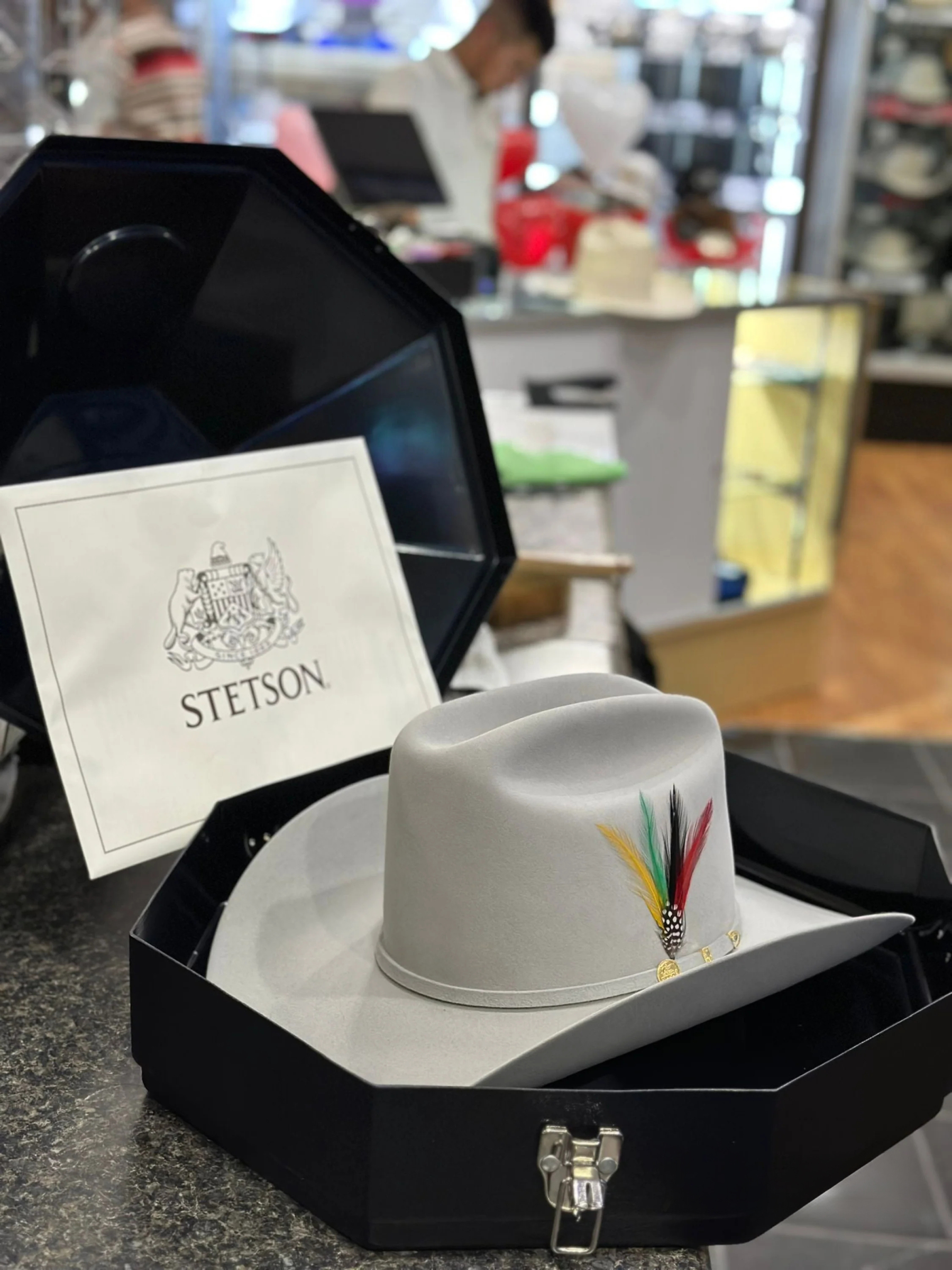 STETSON EL PRESIDENTE 100X MIST GREY COPA ALTA