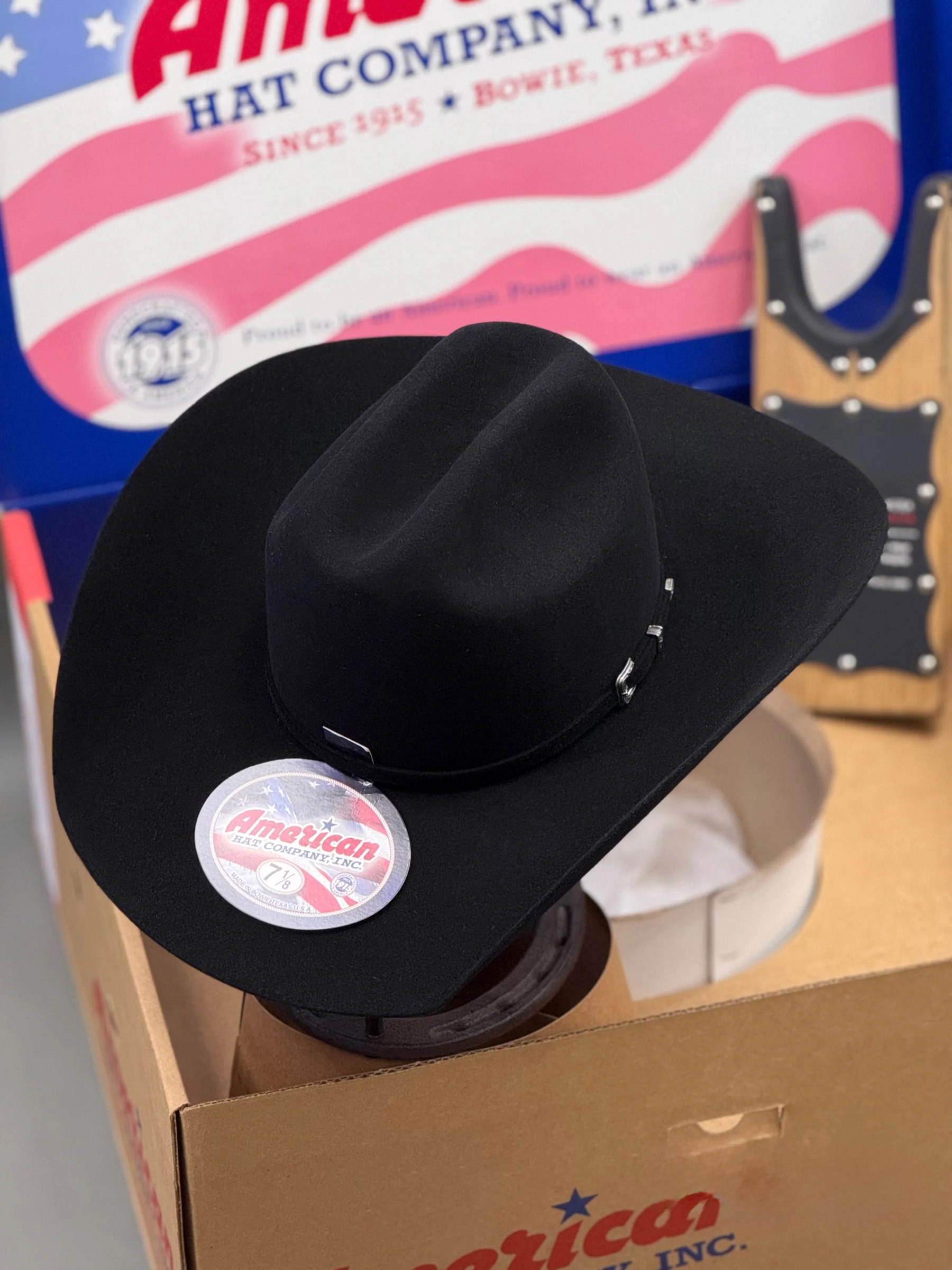 10X American Felt Hat Black