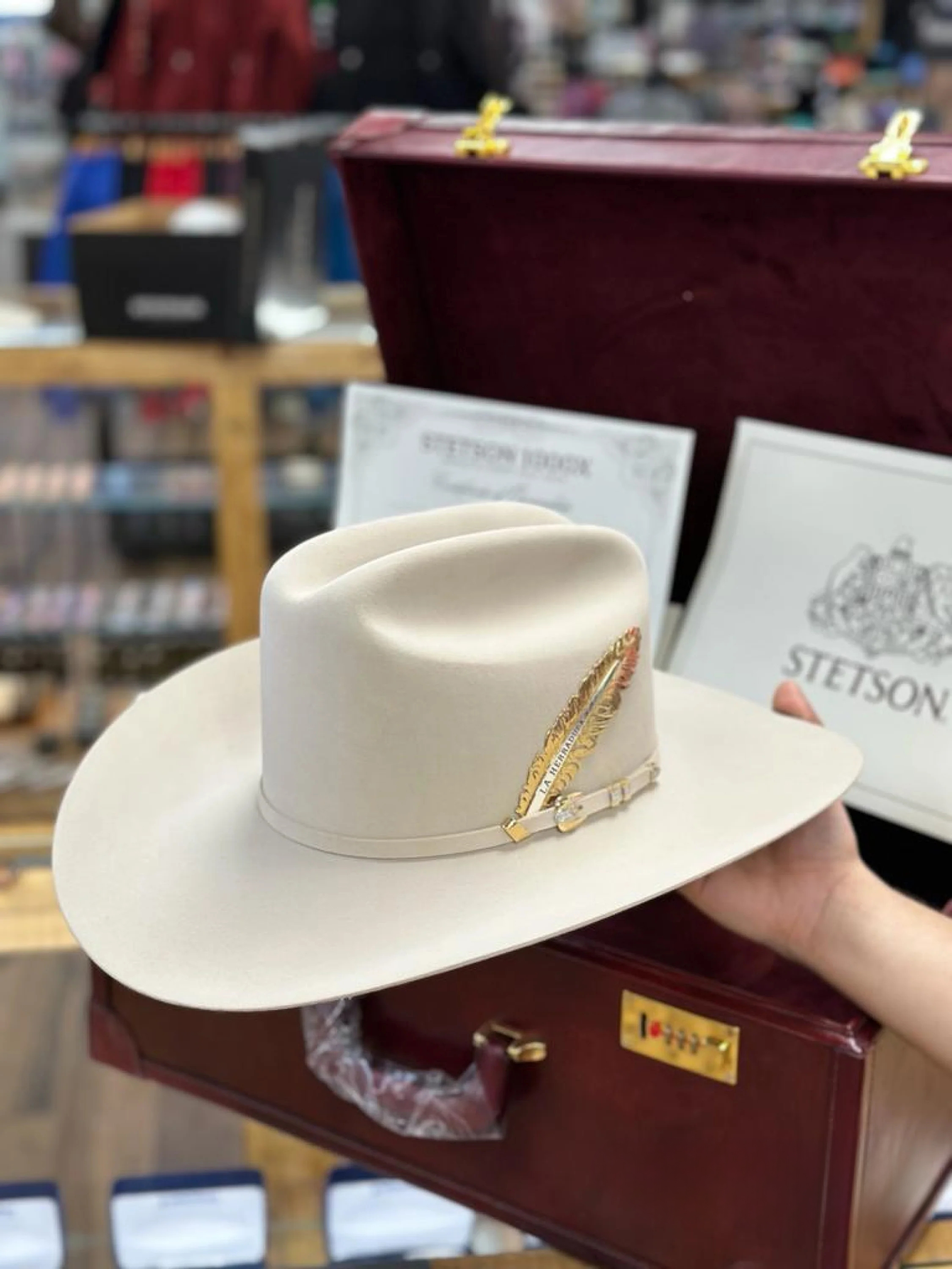 1000X STETSON EL DIAMANTE SILVER BELLY