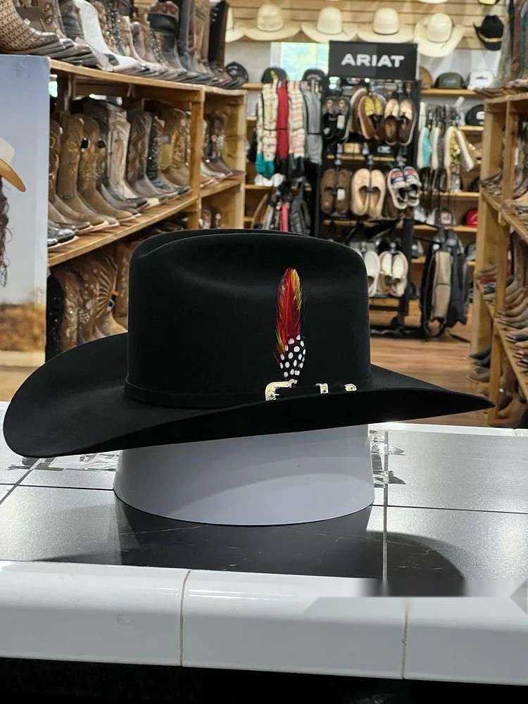 10x Brenham Black Cowboy Hat