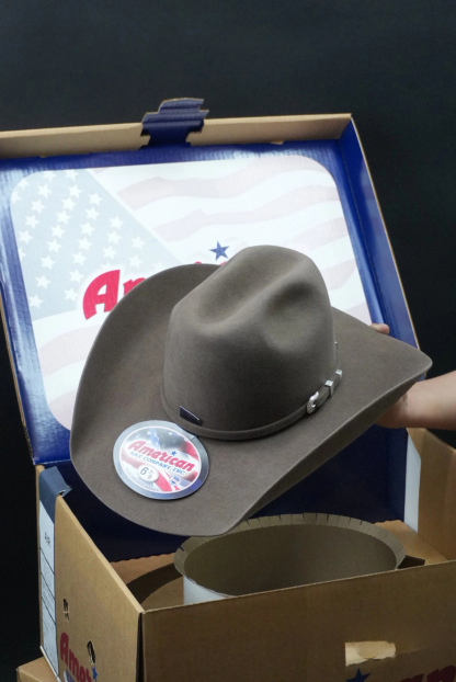 7x American Hat Pecan Rabbit Hair