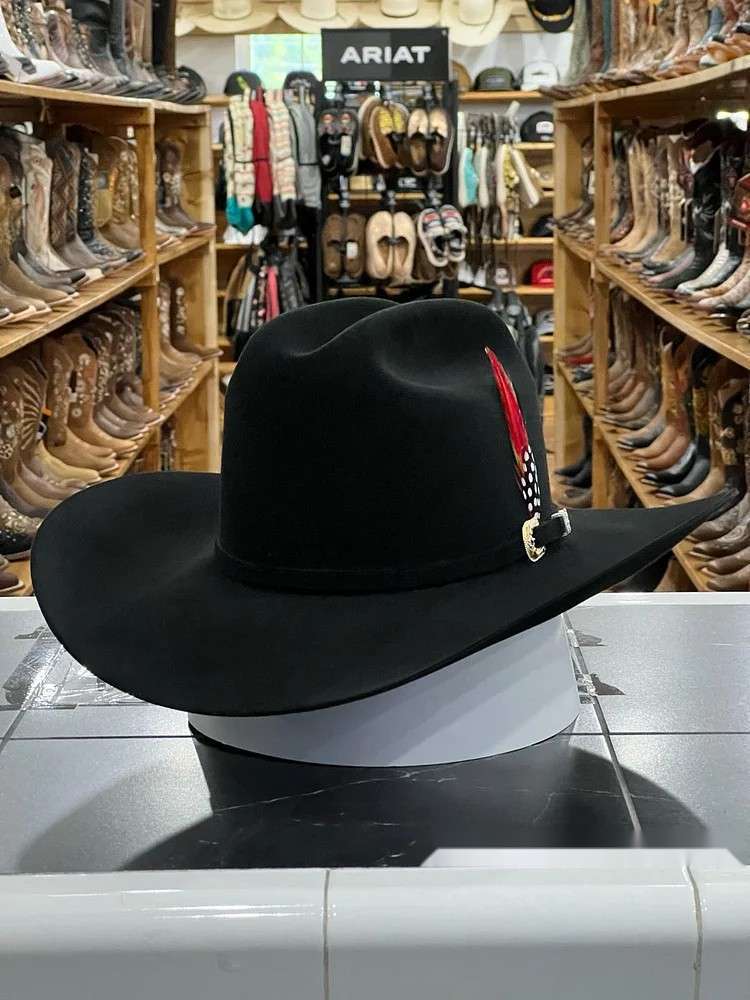 10x Brenham Black Cowboy Hat
