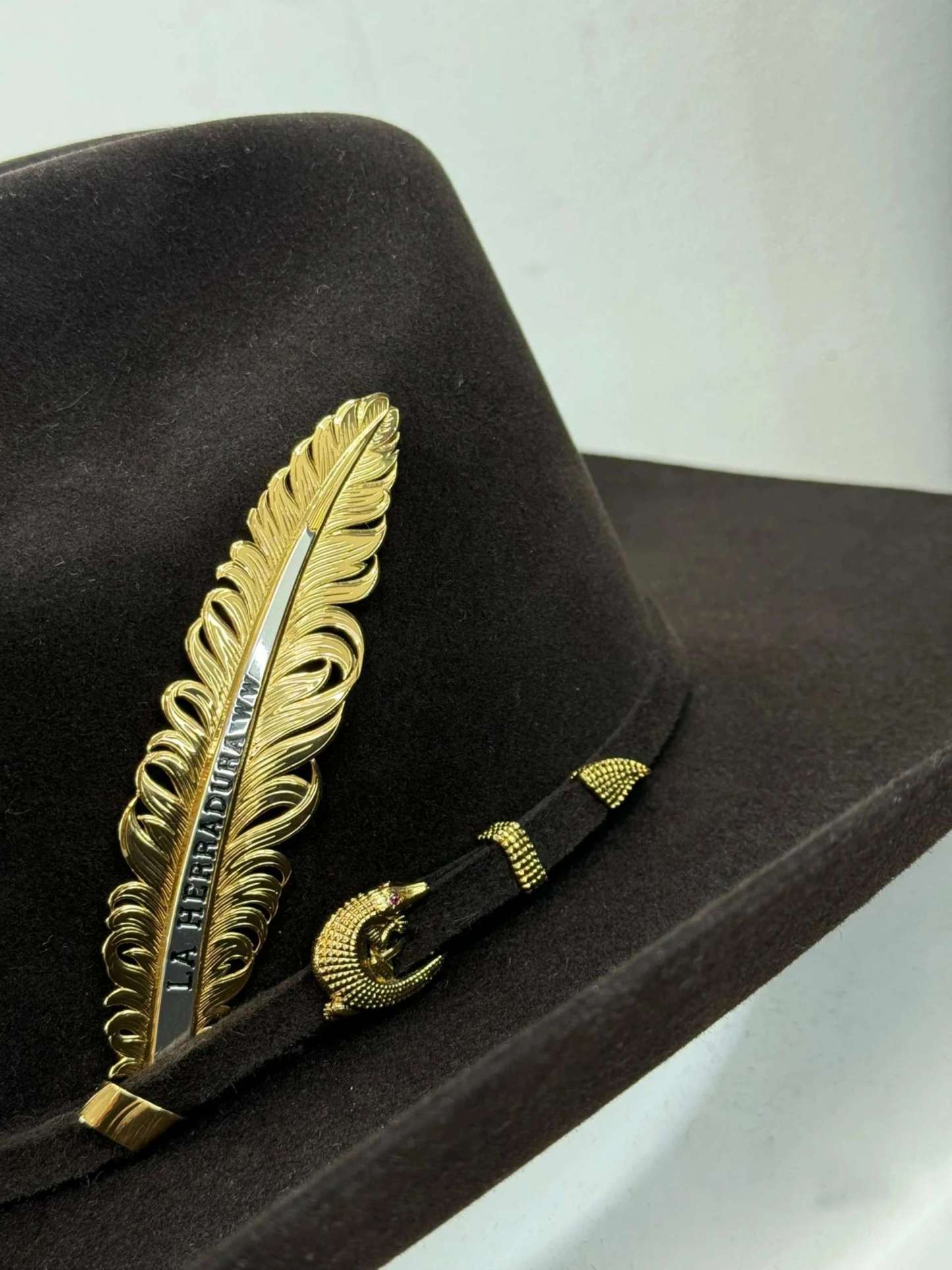 CUADRA 100X GATOR CHOCOLATE FELT HAT