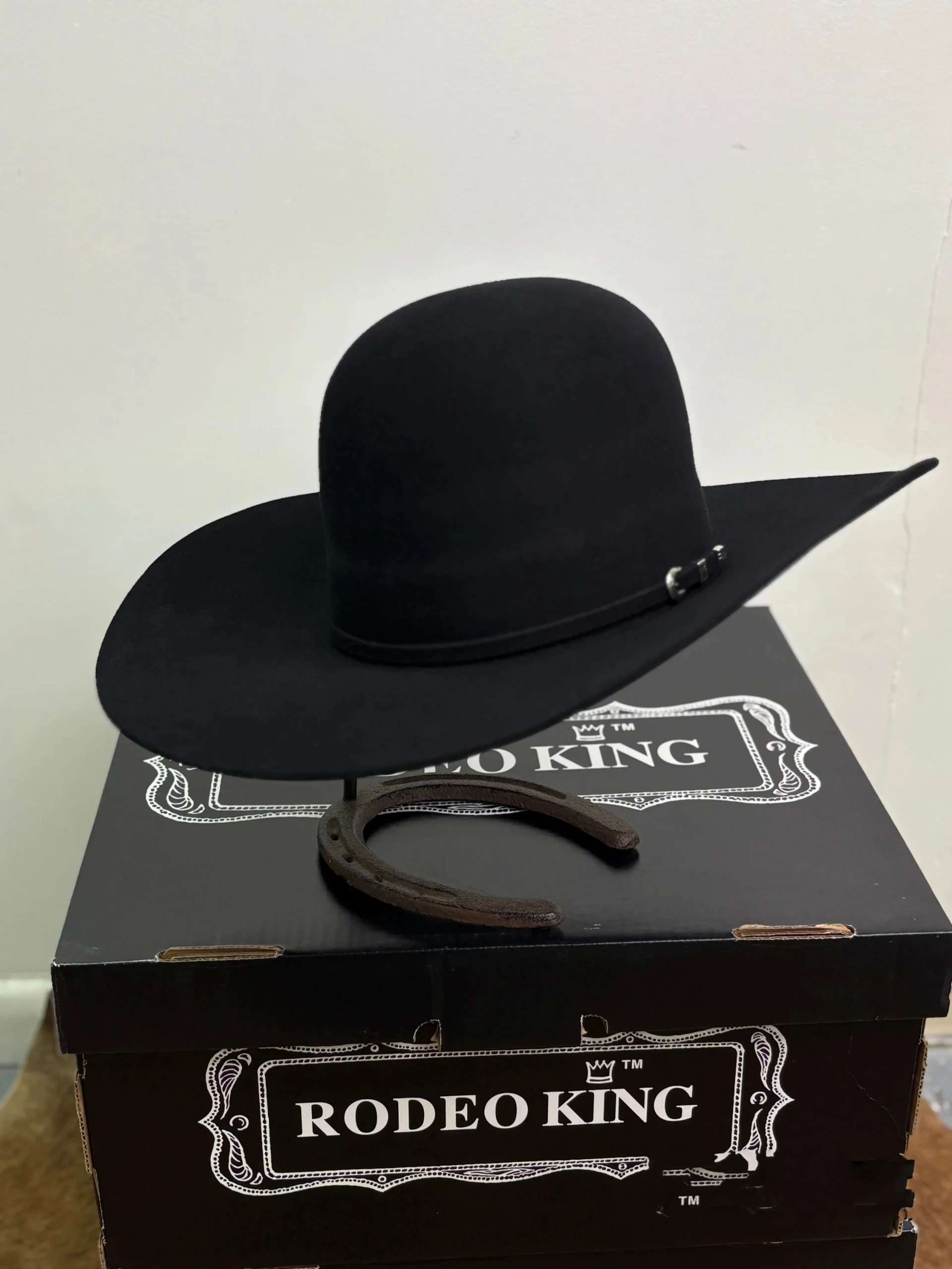 RODEO KING 10X BLACK OPEN CROWN