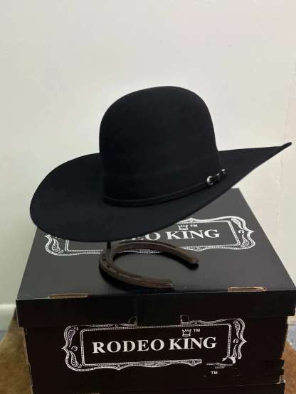 RODEO KING 10X BLACK OPEN CROWN