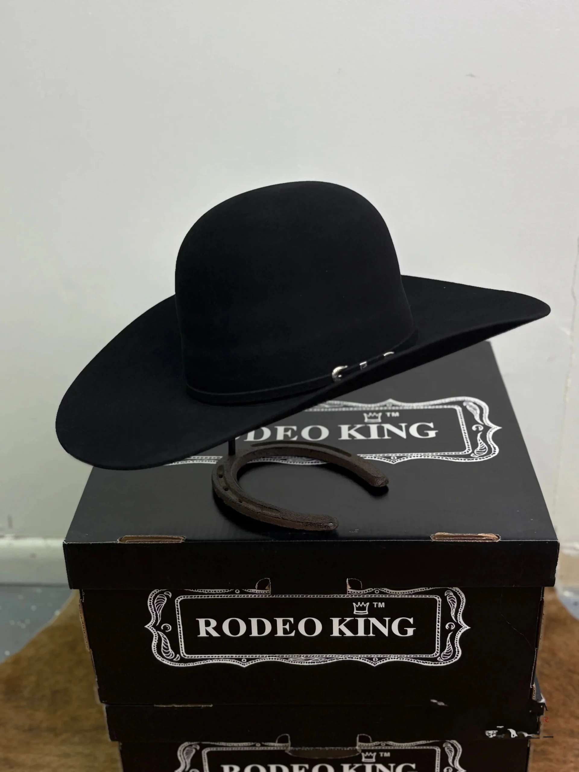 RODEO KING 10X BLACK OPEN CROWN