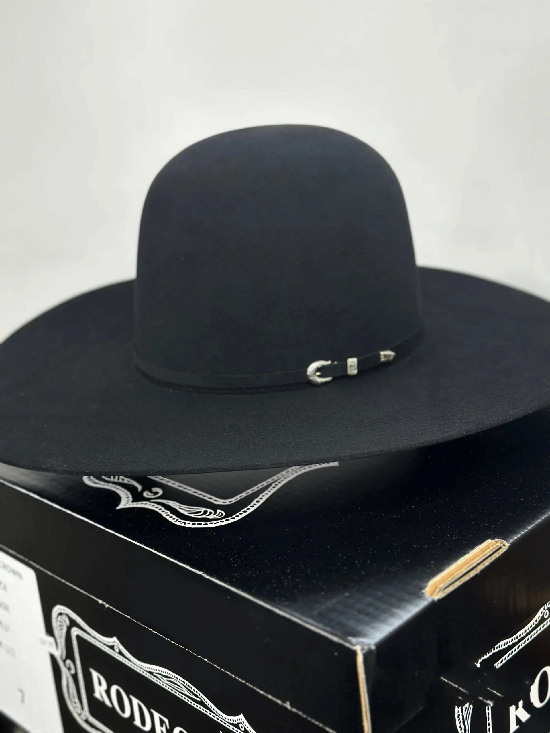 RODEO KING 10X BLACK OPEN CROWN