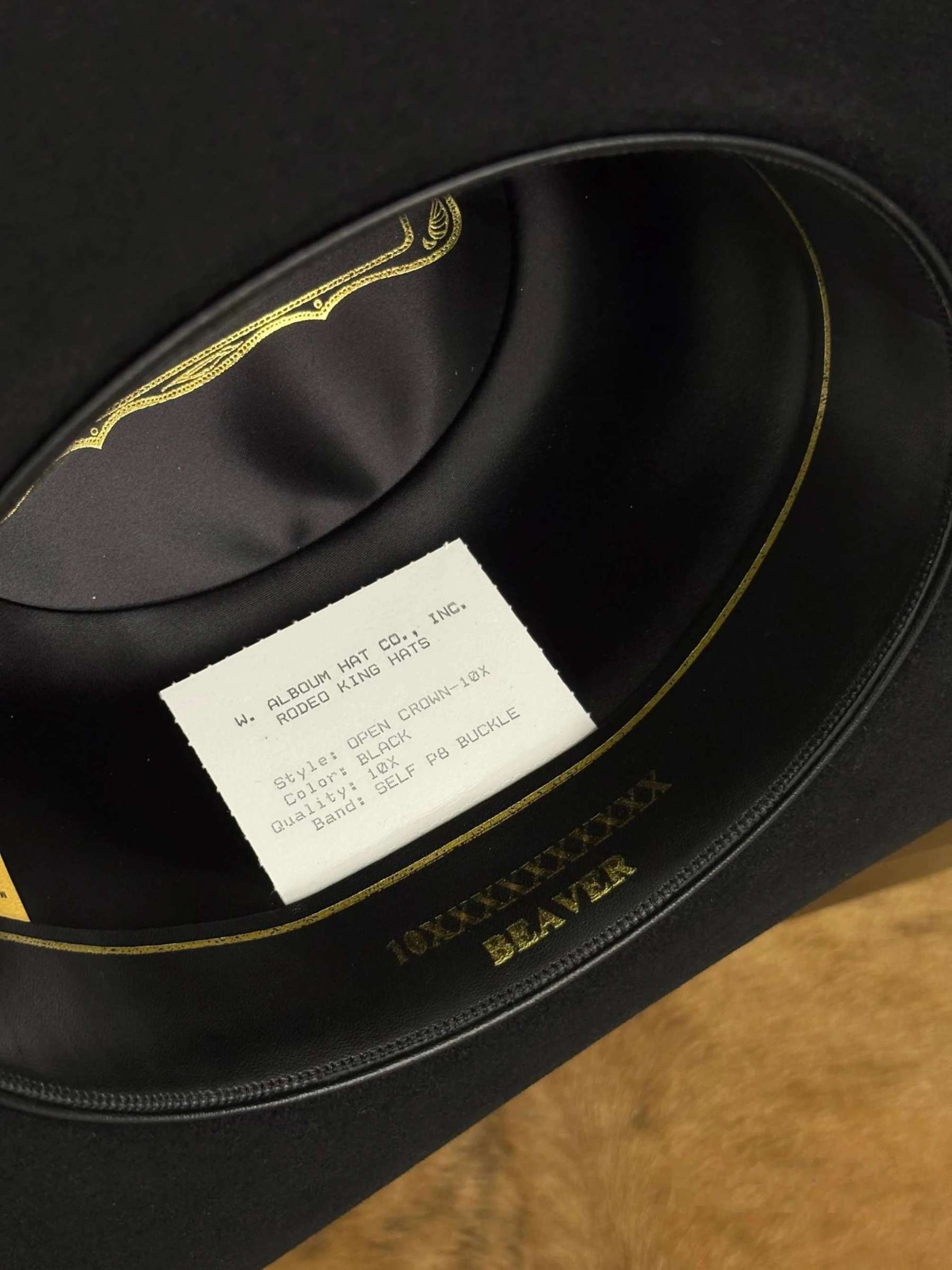 RODEO KING 10X BLACK OPEN CROWN