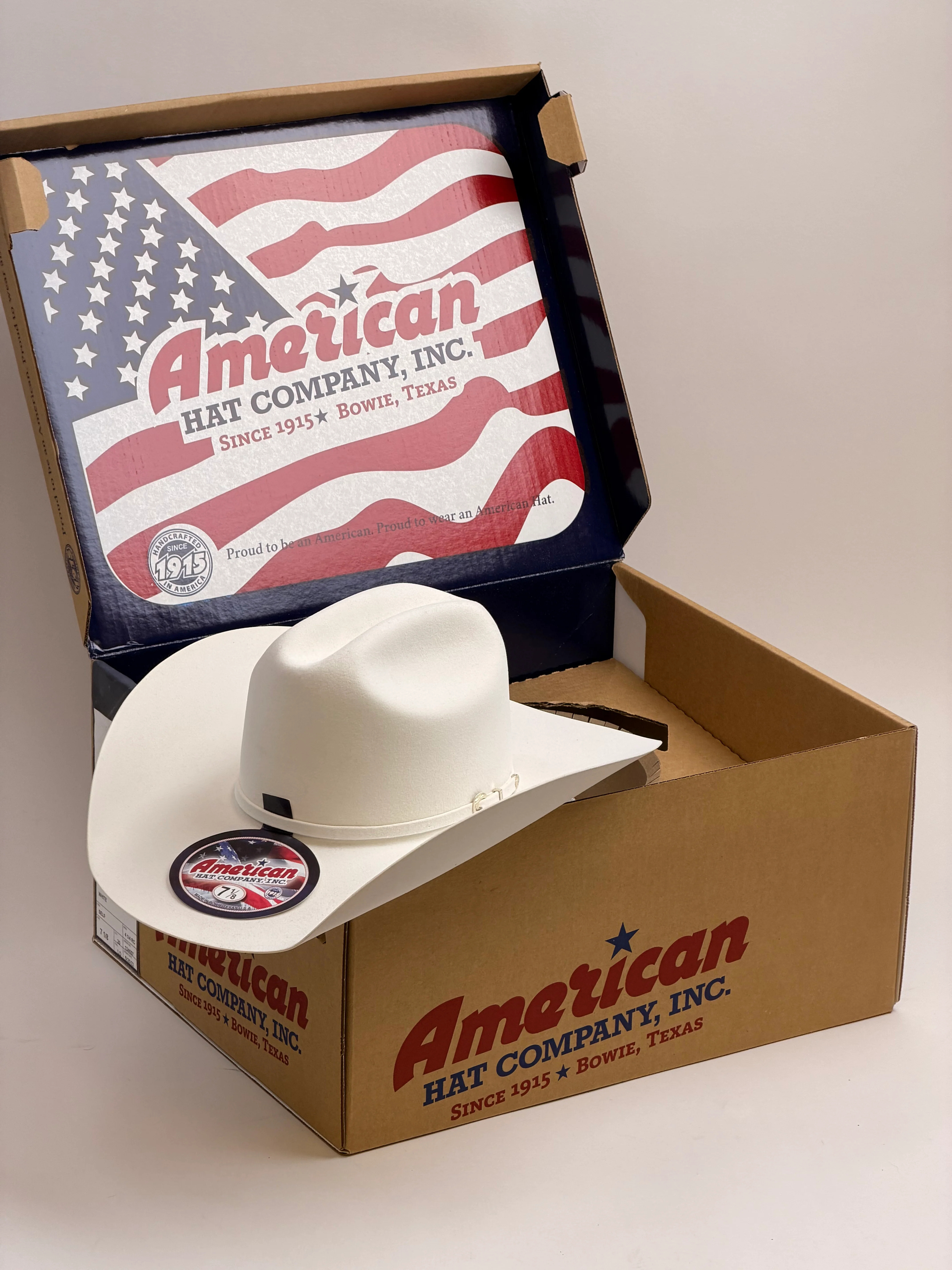 40X American Felt Hat White