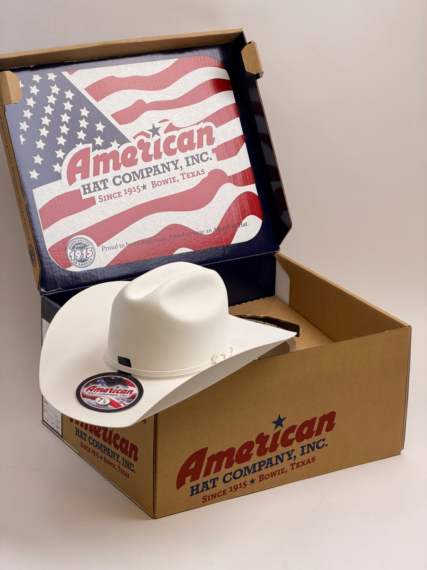 40X American Felt Hat White