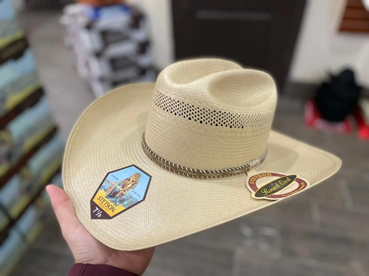 STETSON PLAIT 10X STRAW COWBOY HAT