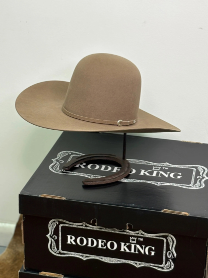 Rodeo King 10X Tan Belly Open Crown