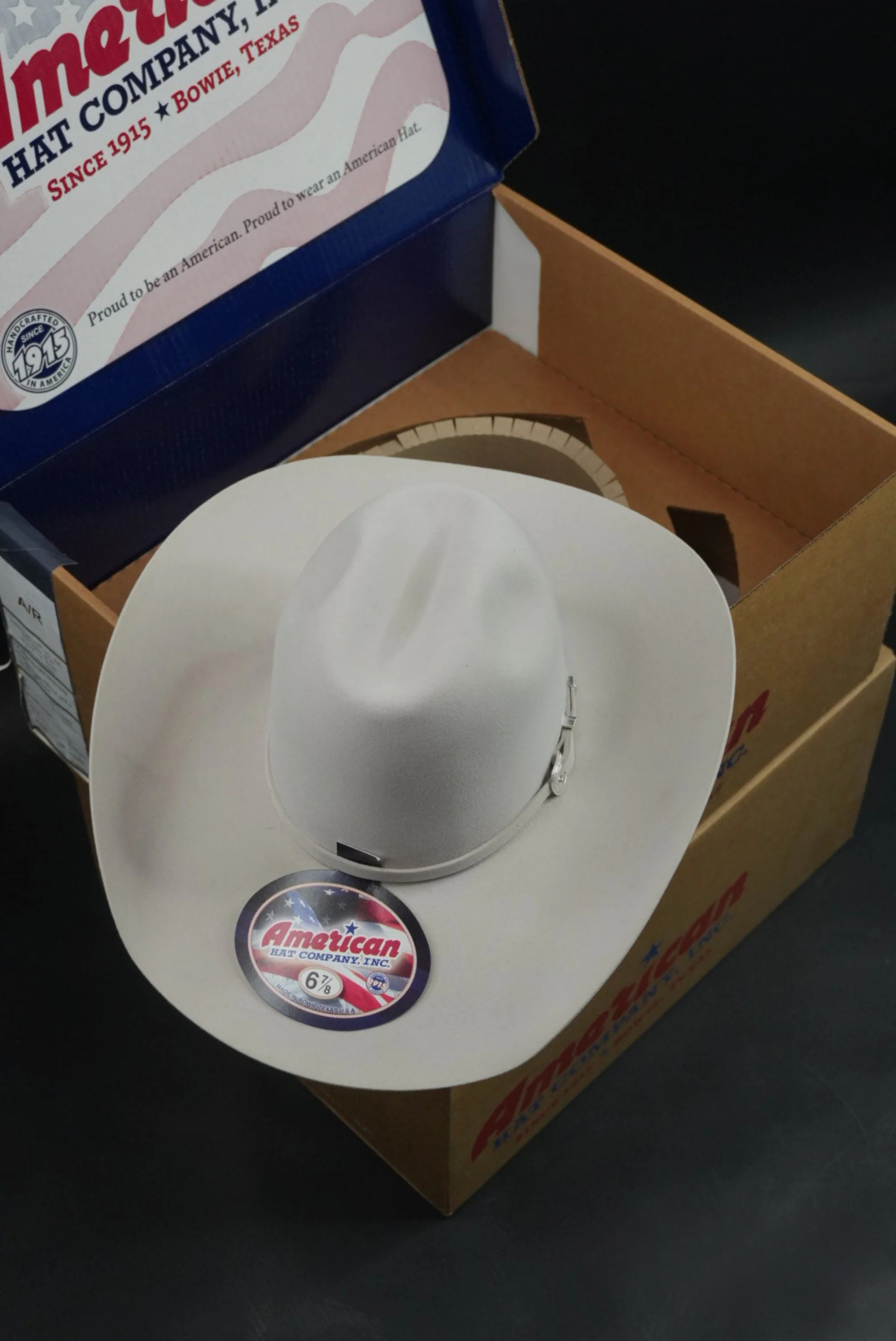 7X American Felt Hat Silver Sand
