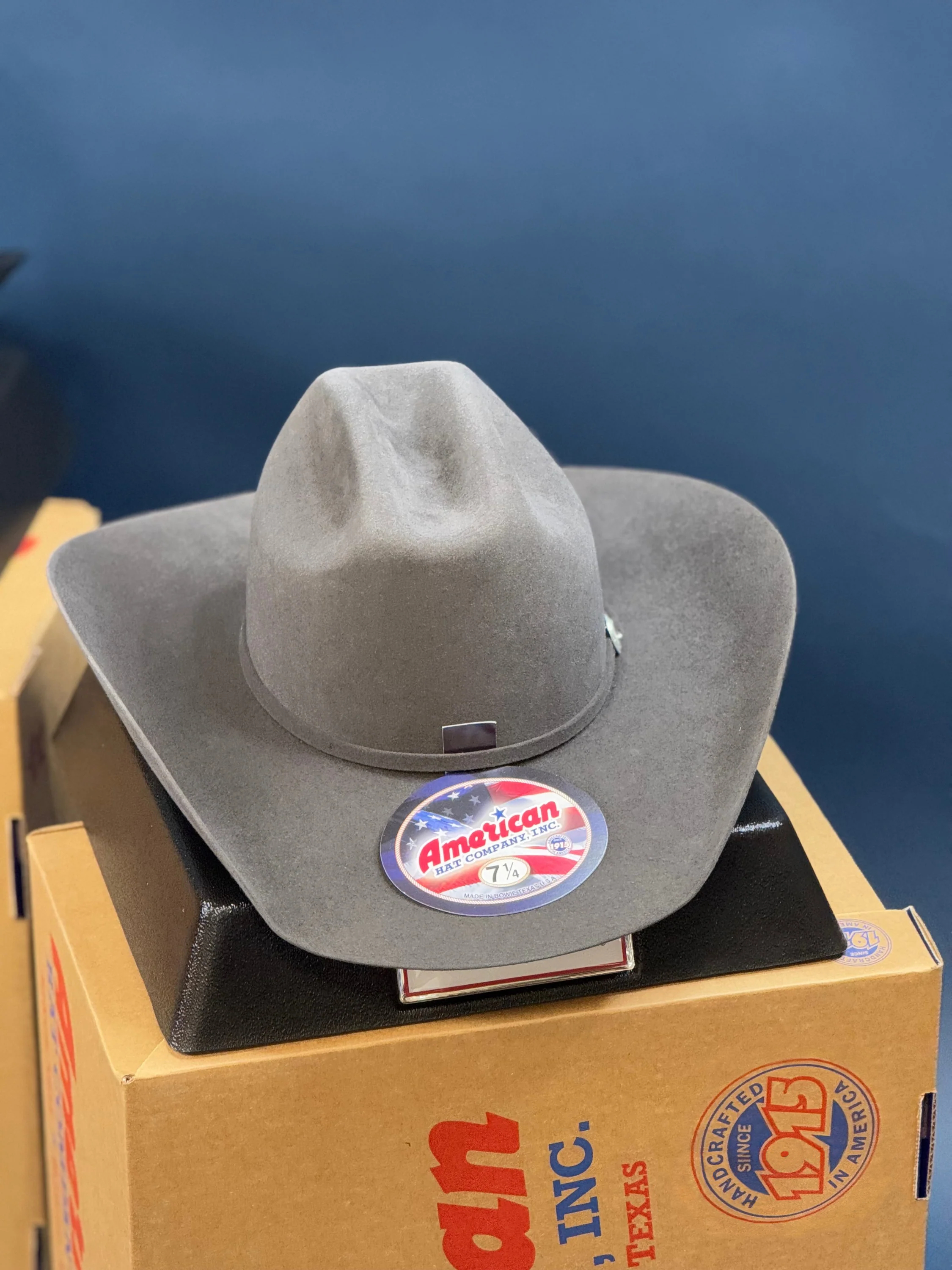 7X American Felt Hat Steel