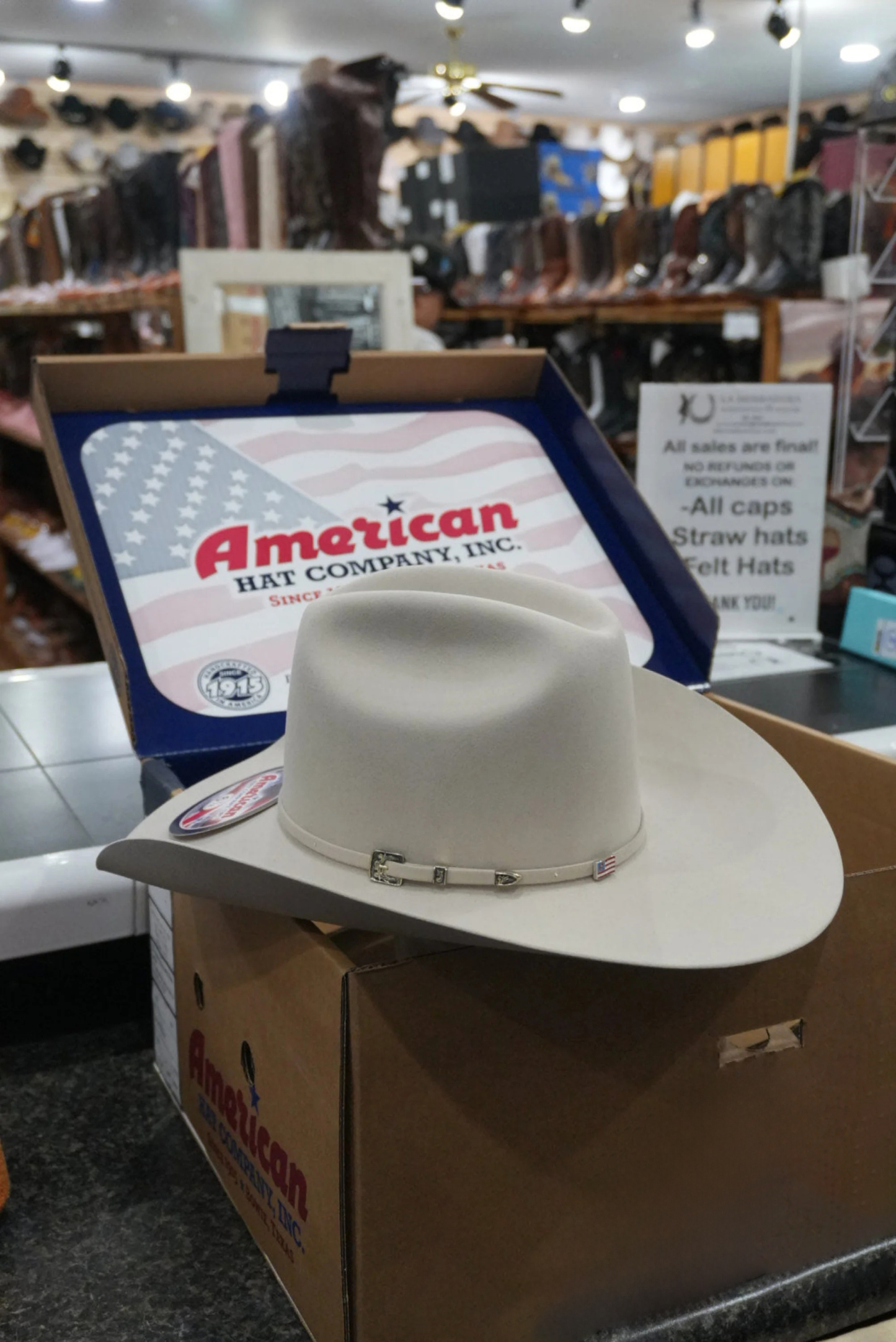 100x American Felt Hat Silver Belly