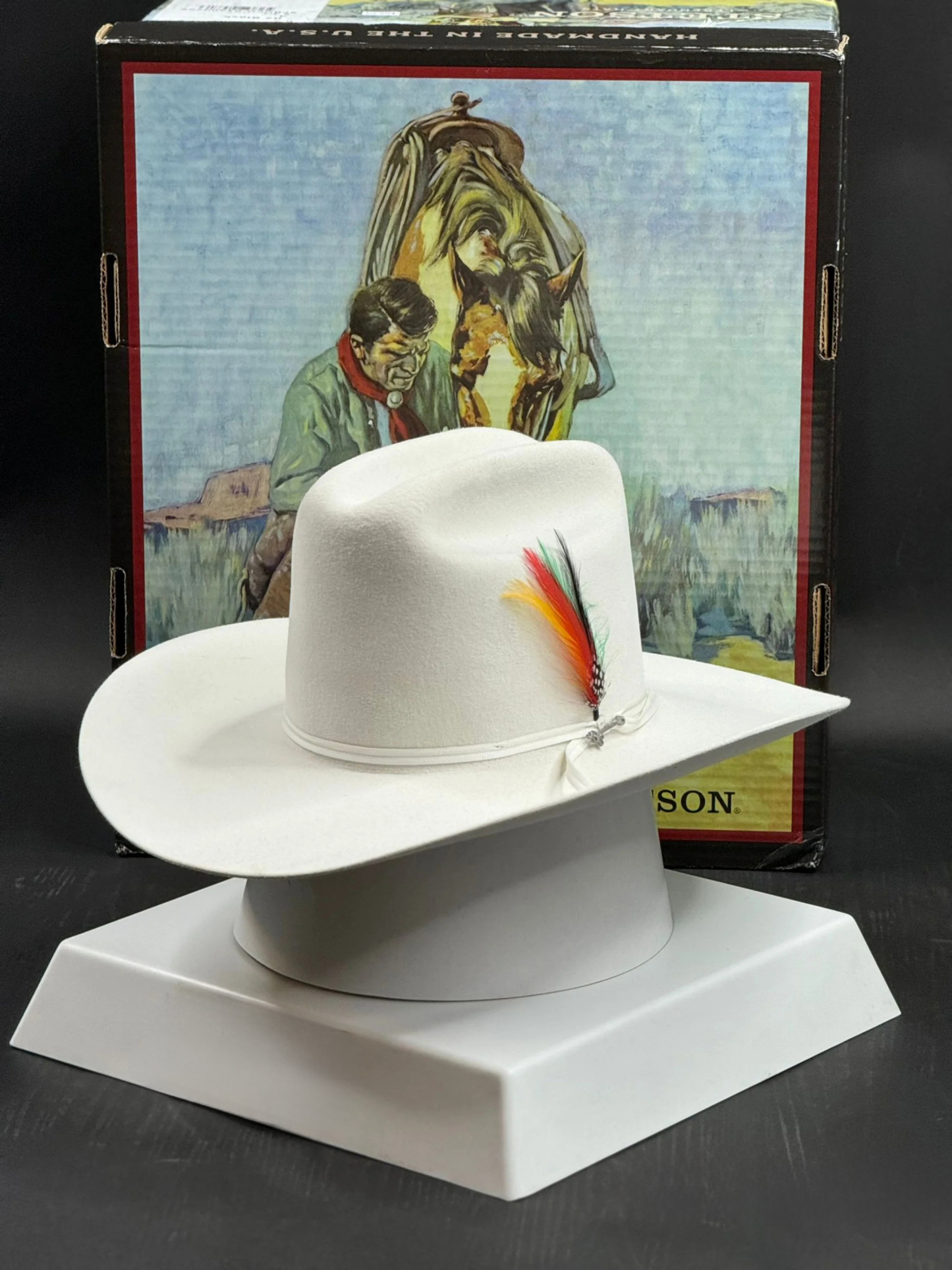 STETSON 6X WHITE/BLANCO RANCHER COPA ALTA