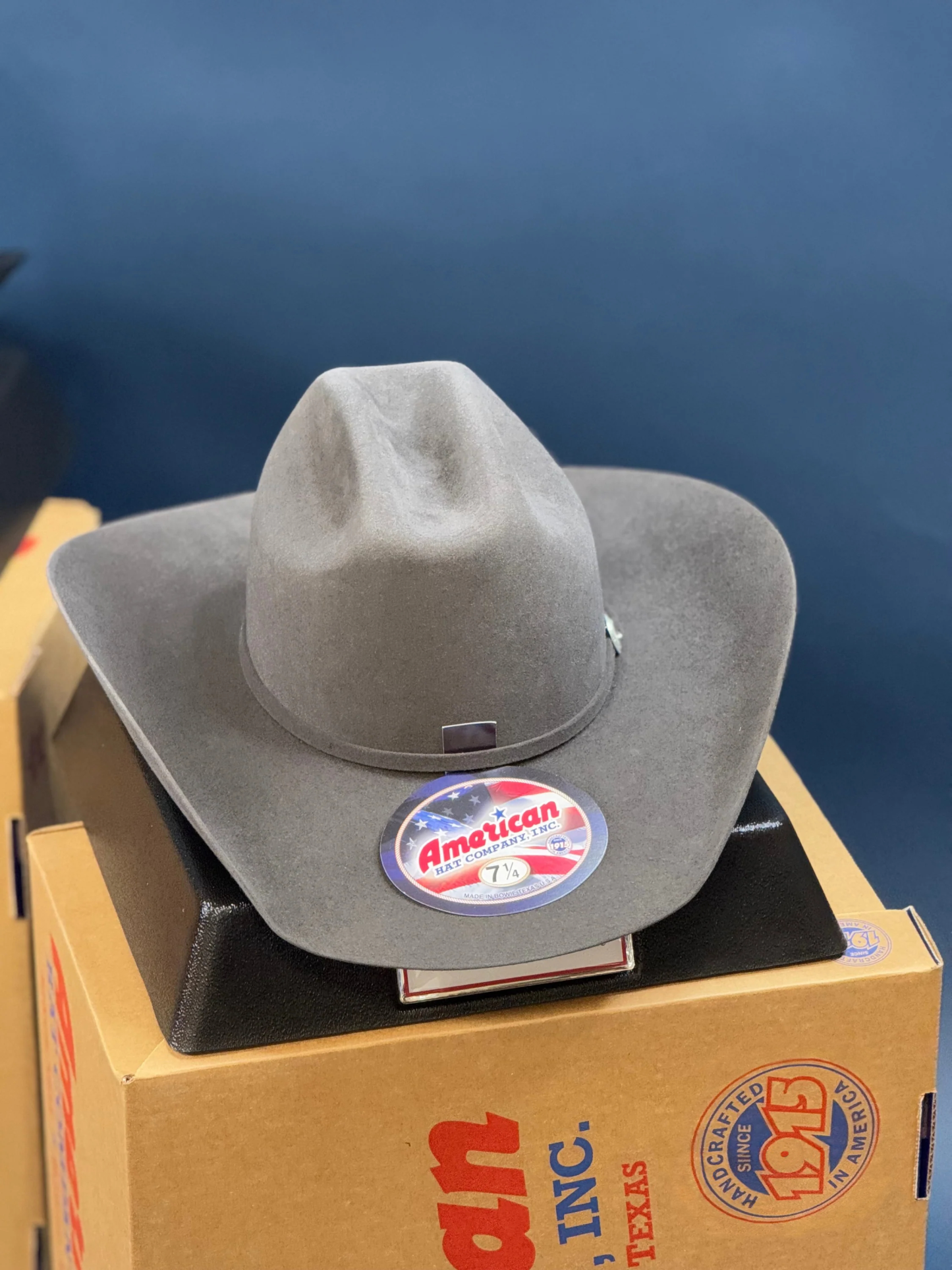 7X American Felt Hat Steel