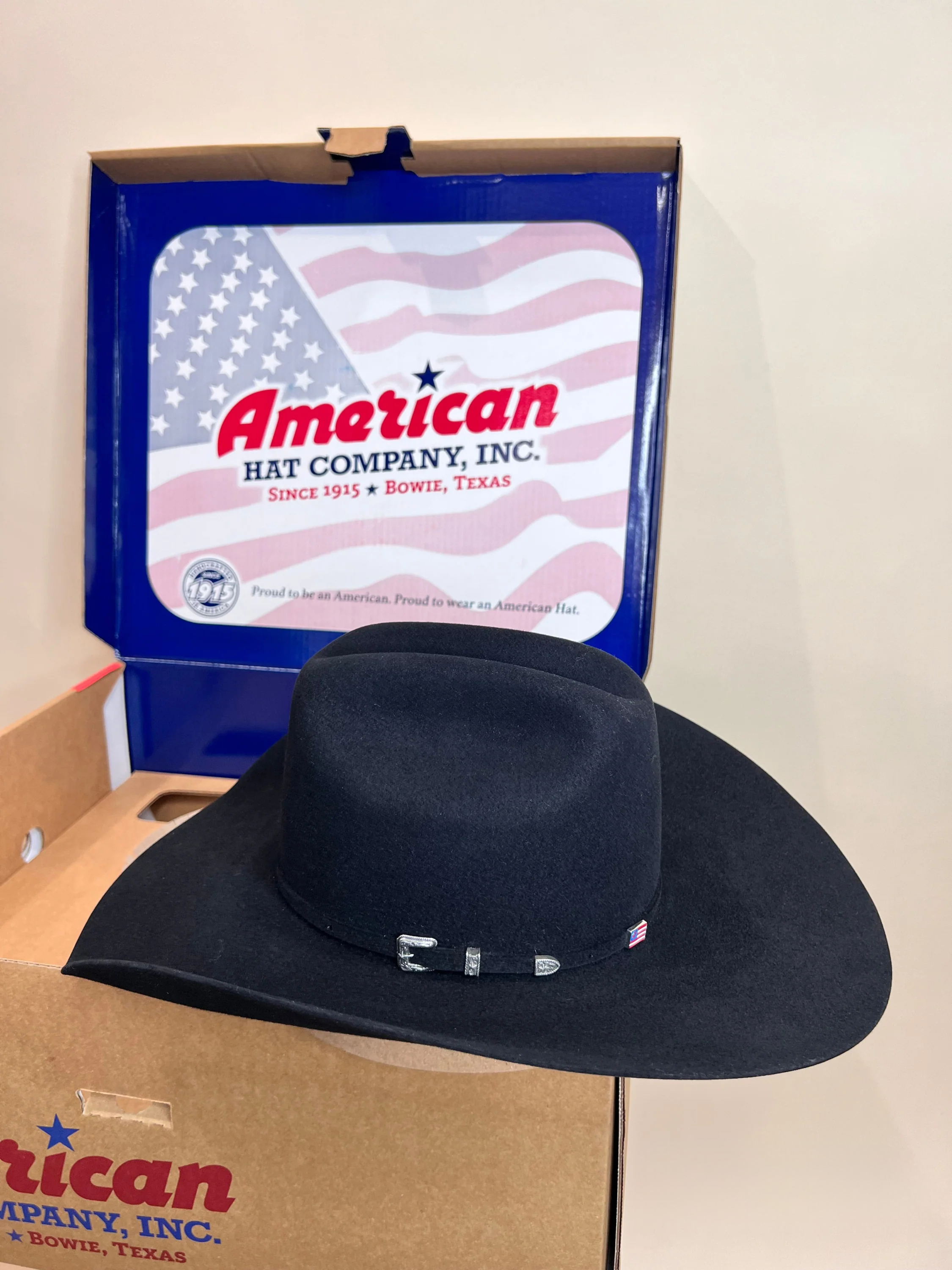 10X American Felt Hat Black
