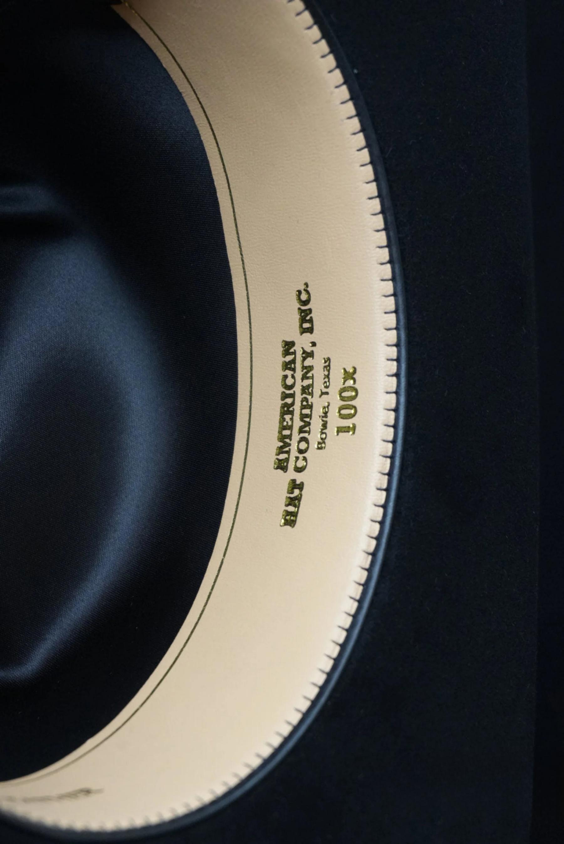 100X American Felt Hat Black