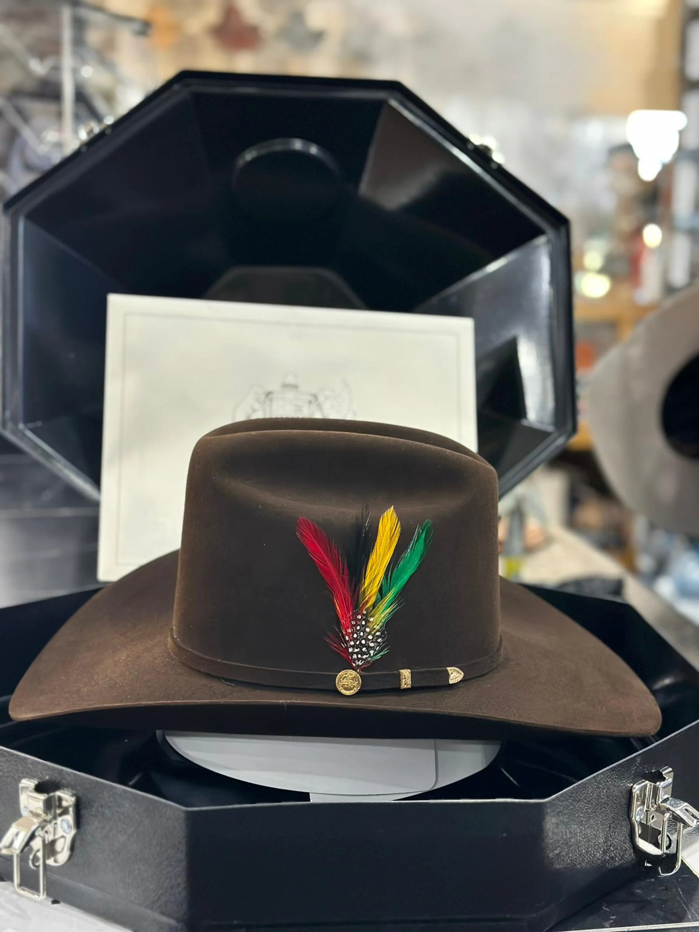 STETSON EL PRESIDENTE 100X CHOCOLATE COPA ALTA