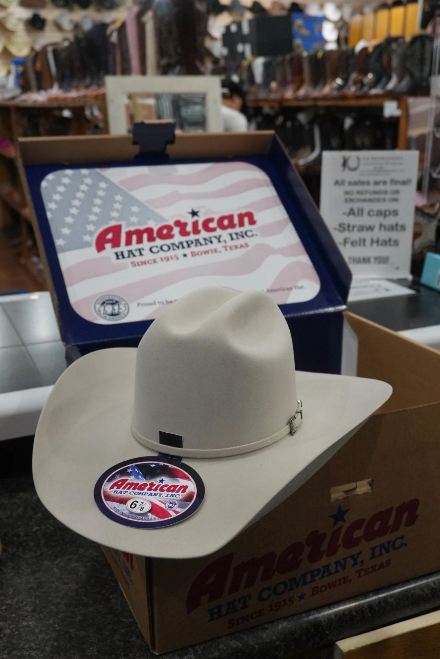 100x American Felt Hat Silver Belly