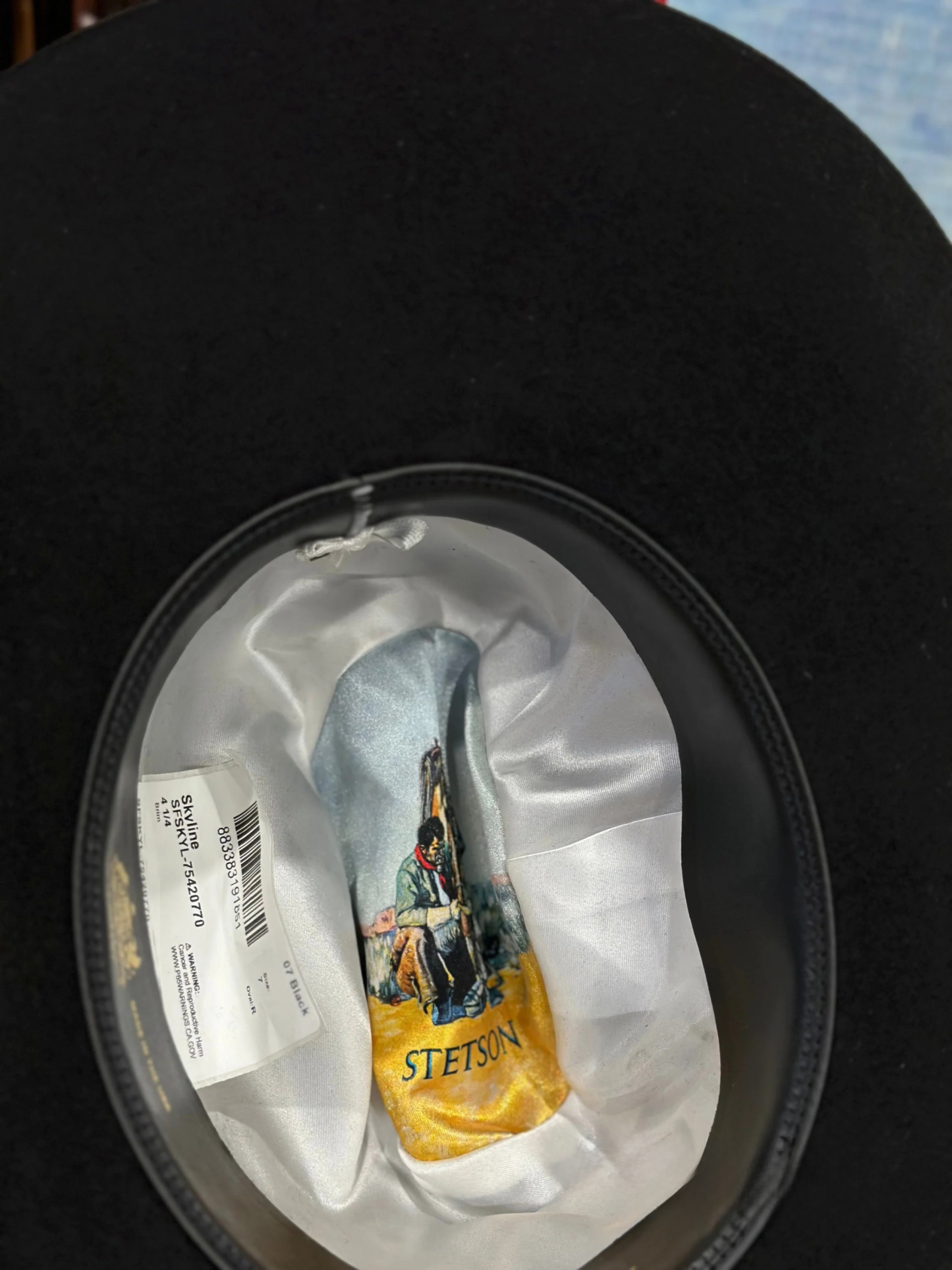 STETSON 6X BLACK/NEGRO SKYLINE TRADICIONAL