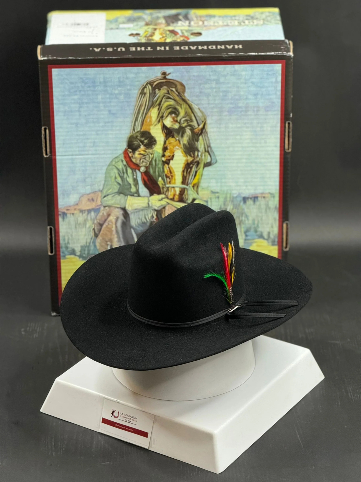 STETSON 6X NEGRO/BLACK RANCHER COPA ALTA