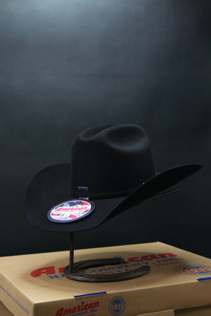 100X American Felt Hat Black