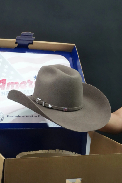 7x American Hat Pecan Rabbit Hair