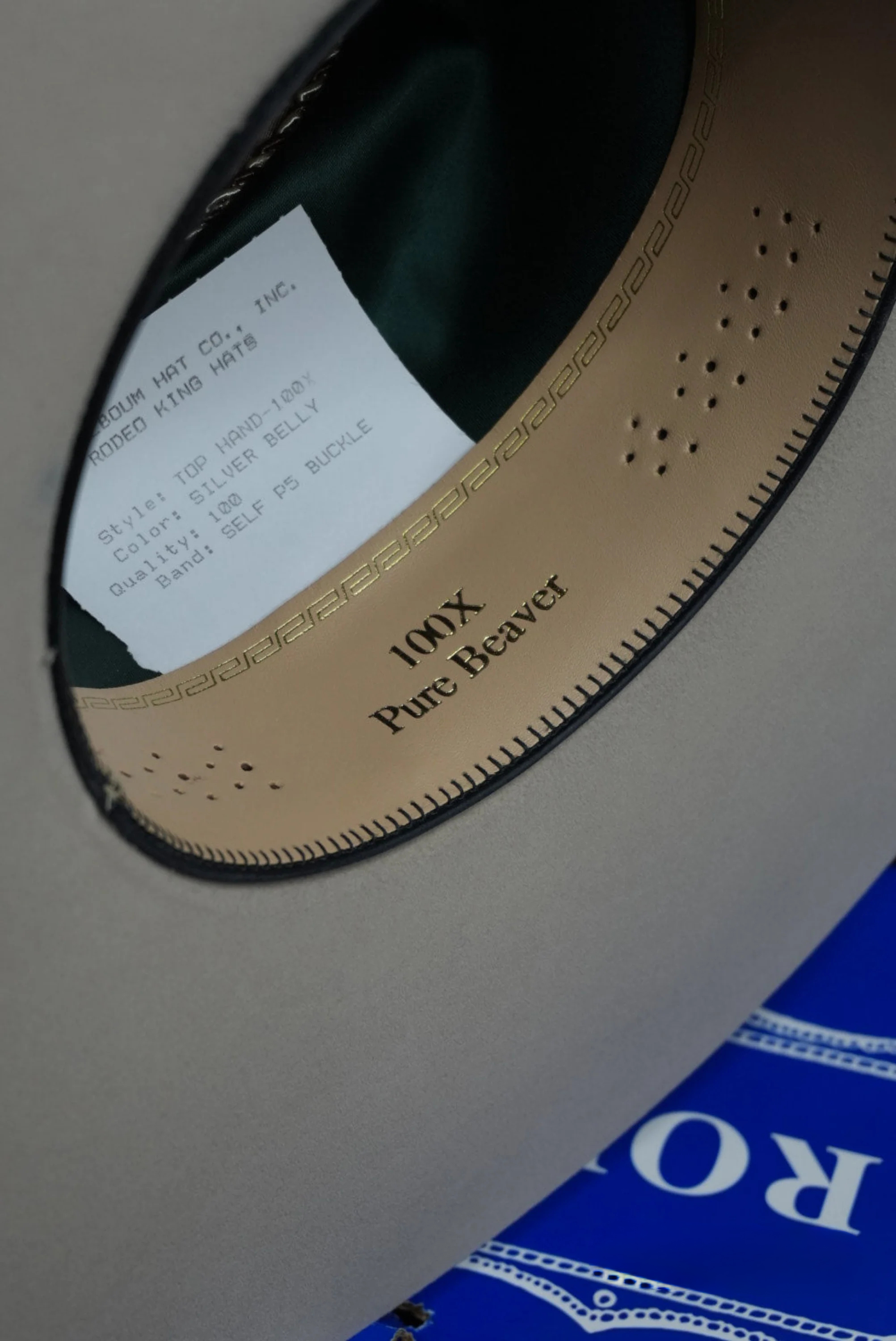 COWBOY HAT RODEO KING 100X SILVERBELLY TOP HAND MALBORO STYLE