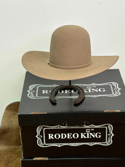 Rodeo King 10X Tan Belly Open Crown