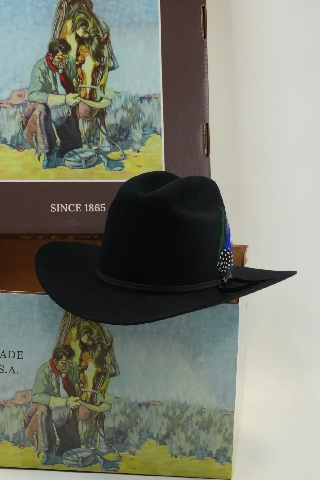 STETSON 6X NEGRO/BLACK RANCHER COPA ALTA