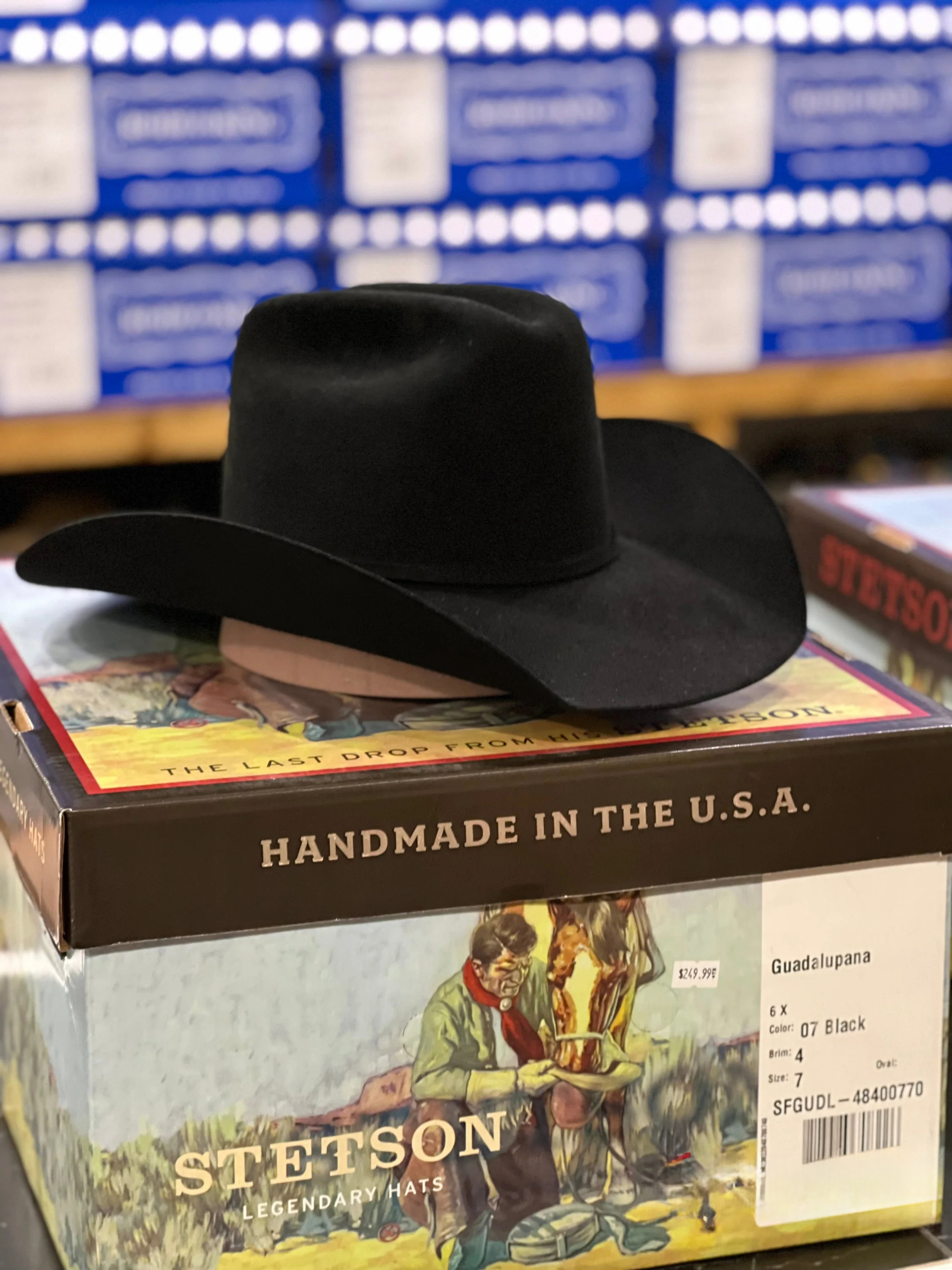 STETSON 6X NEGRO/BLACK GUADALUPANA