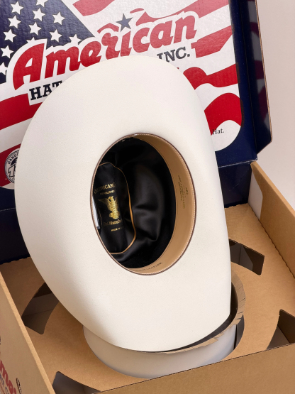 40X American Felt Hat White