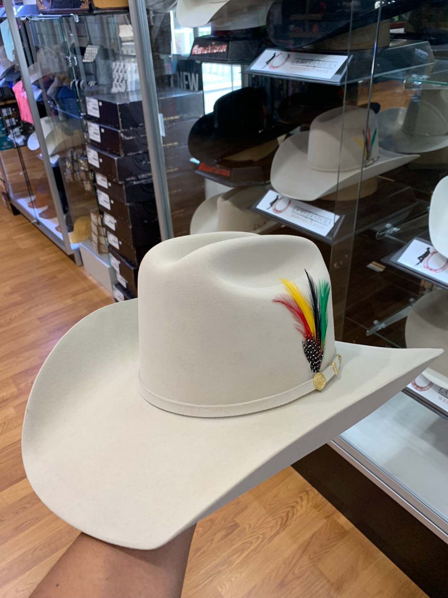 STETSON COWBOY HAT 100X EL PRESIDENTE SILVER BELLY
