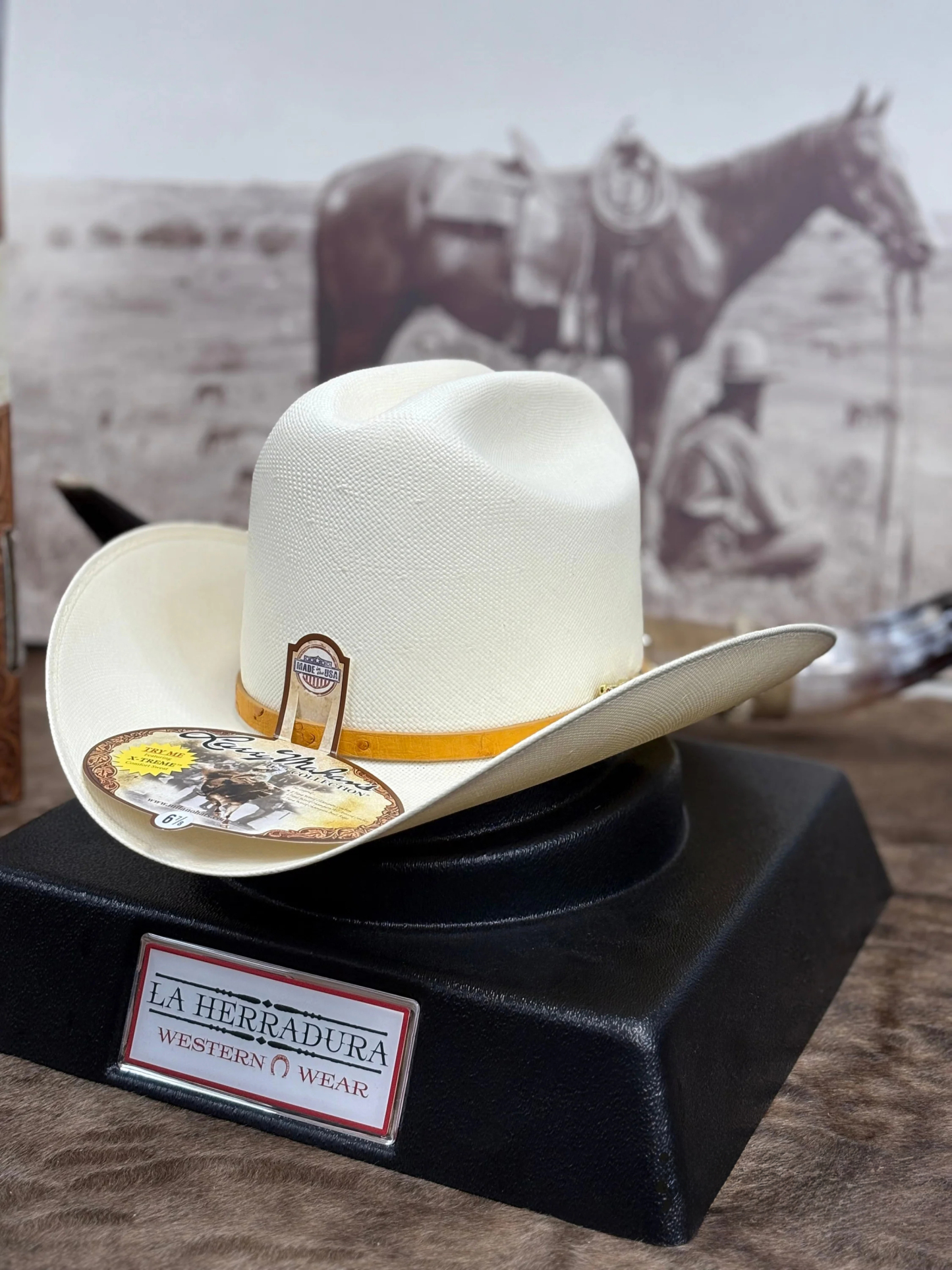 Larry Mahan's 30X Buttercup Straw Hats Corona Orix Sinaloa Style Copa alta