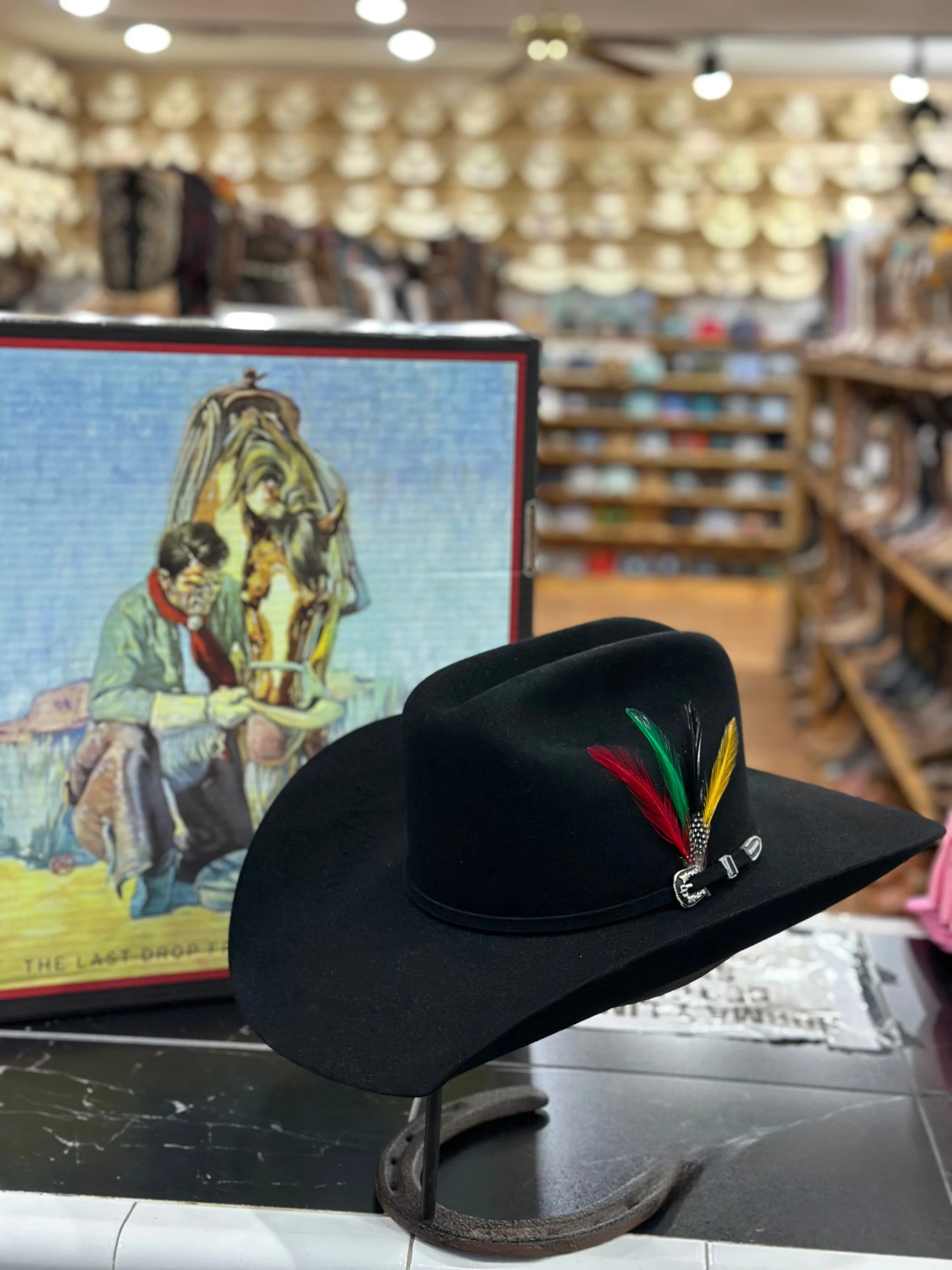 STETSON 6X BLACK/NEGRO SKYLINE TRADICIONAL