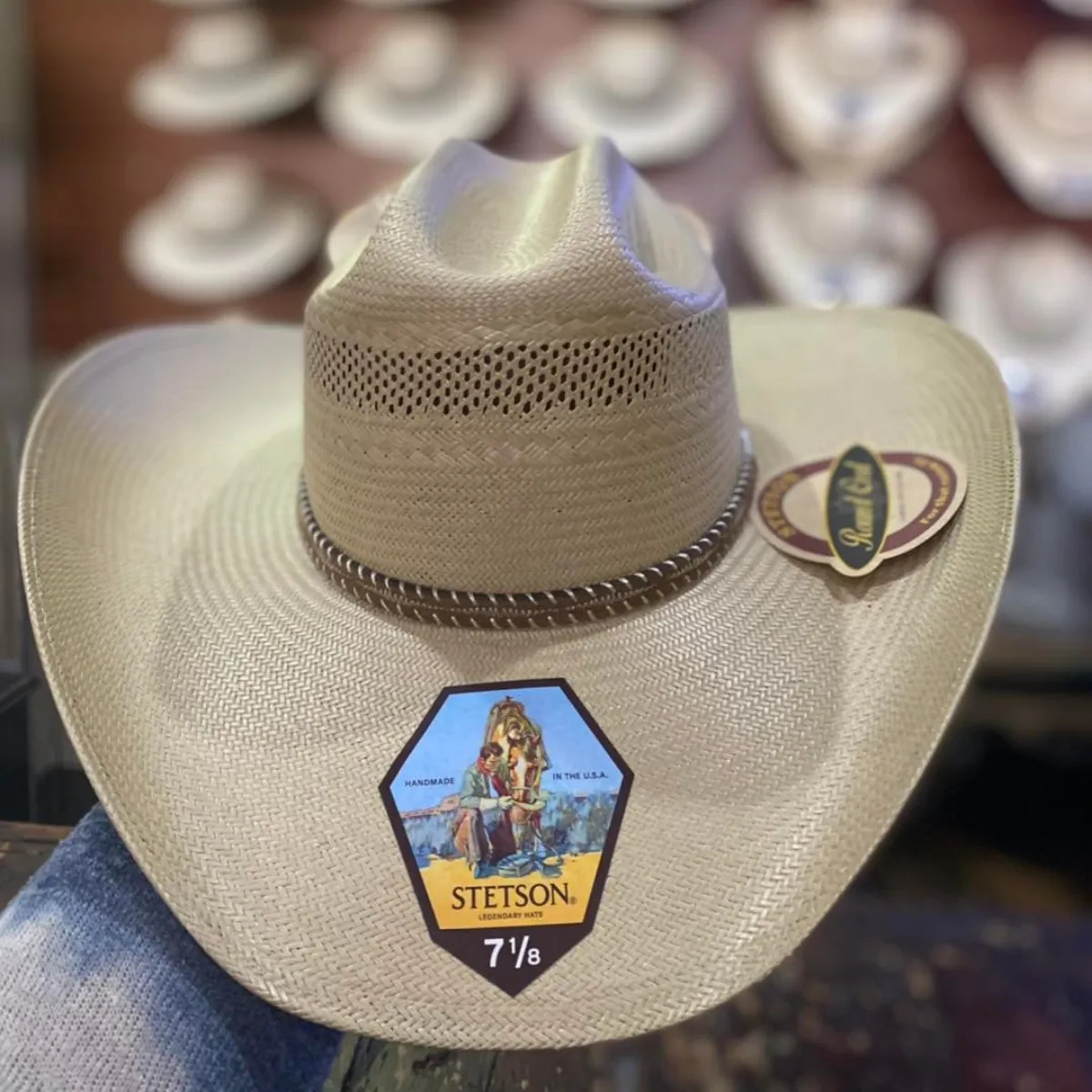 STETSON PLAIT 10X STRAW COWBOY HAT