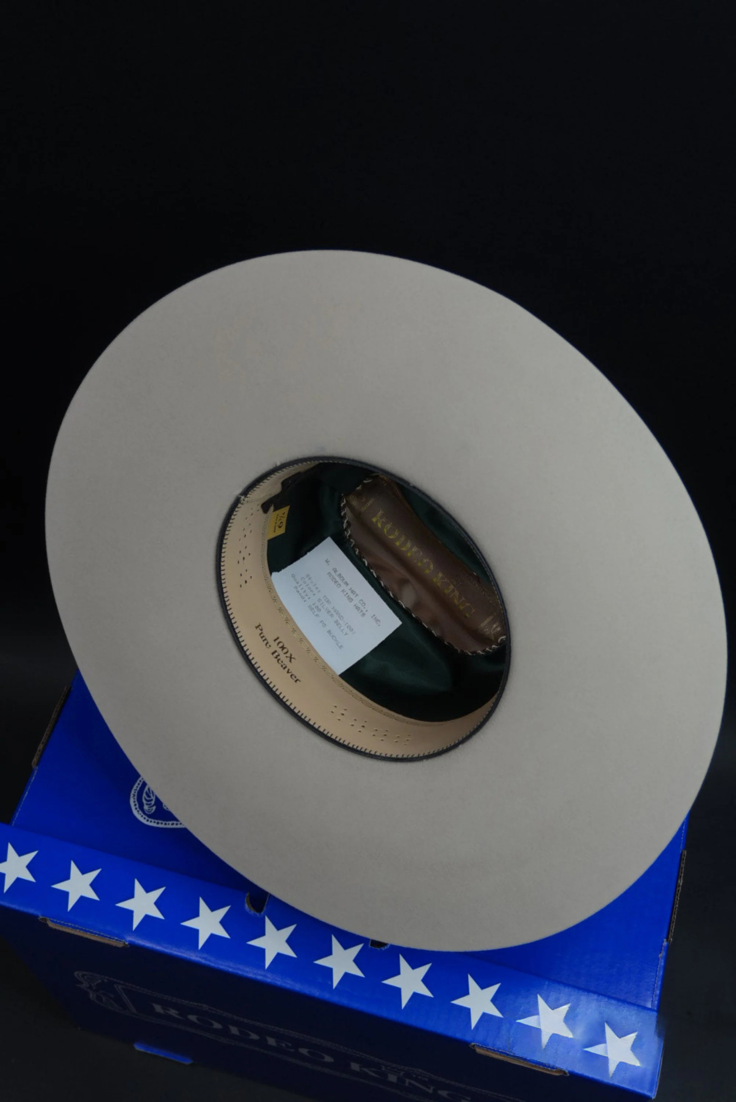 COWBOY HAT RODEO KING 100X SILVERBELLY TOP HAND MALBORO STYLE