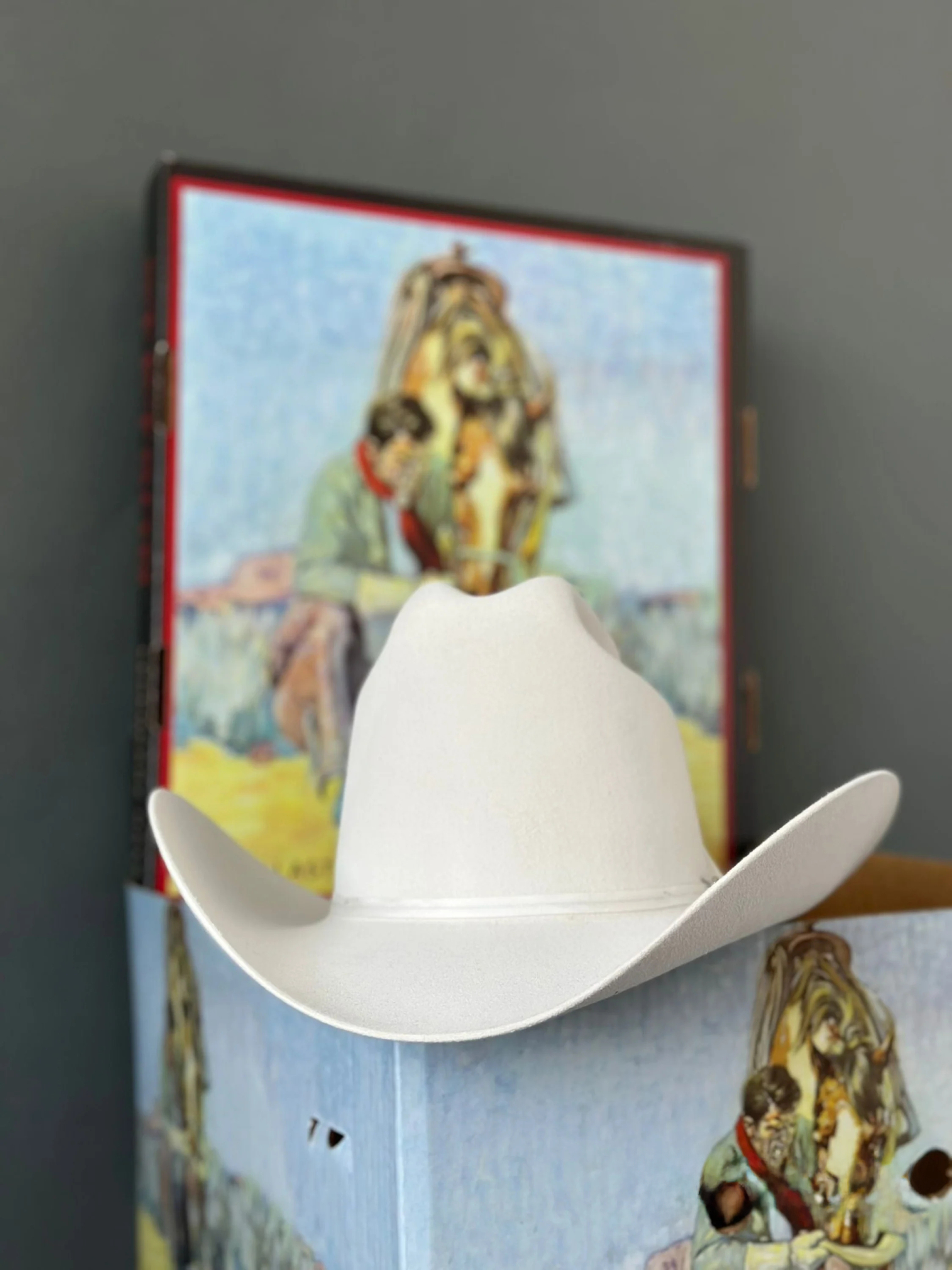 STETSON 6X WHITE/BLANCO RANCHER COPA ALTA