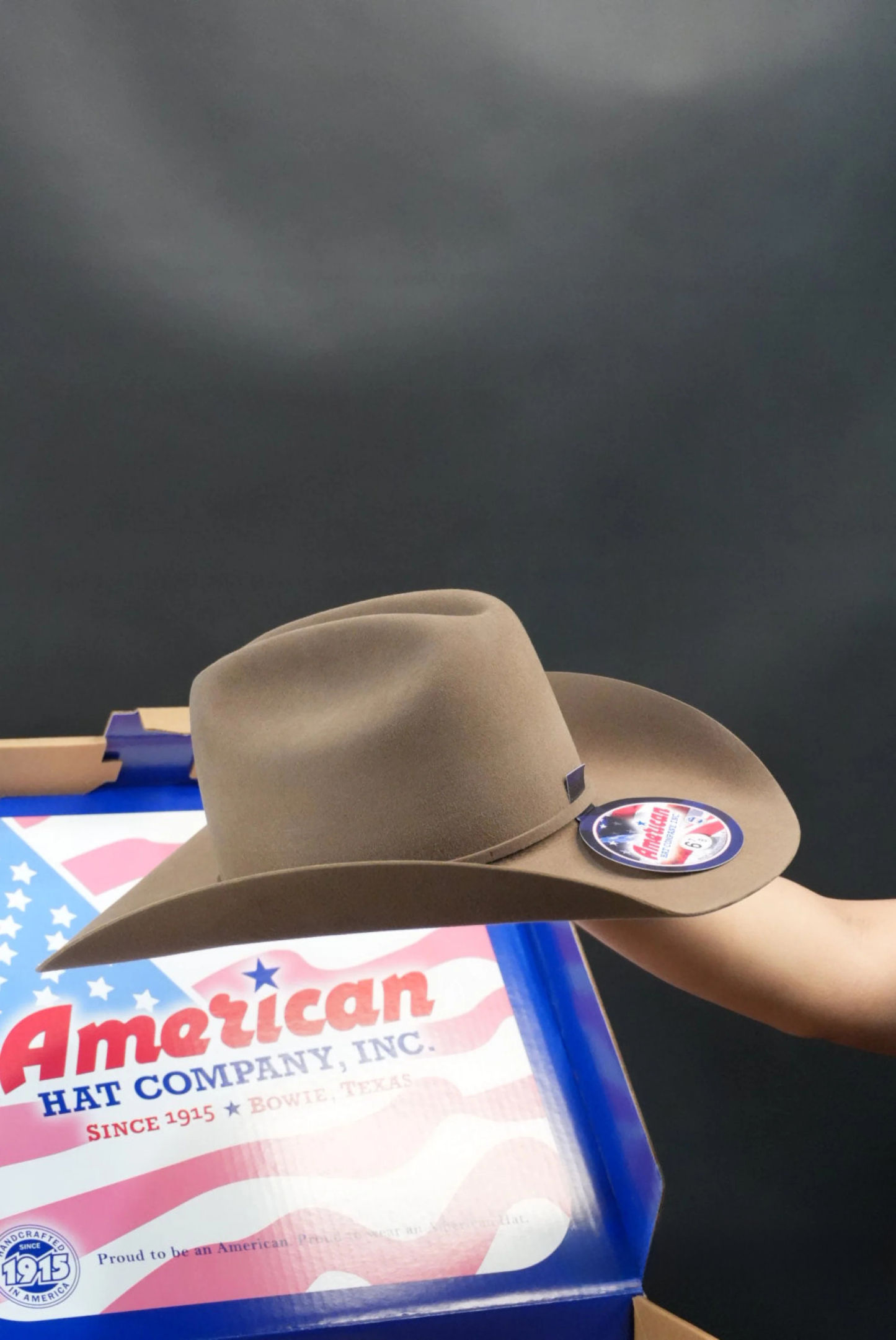 100x American Felt Hat Pecan