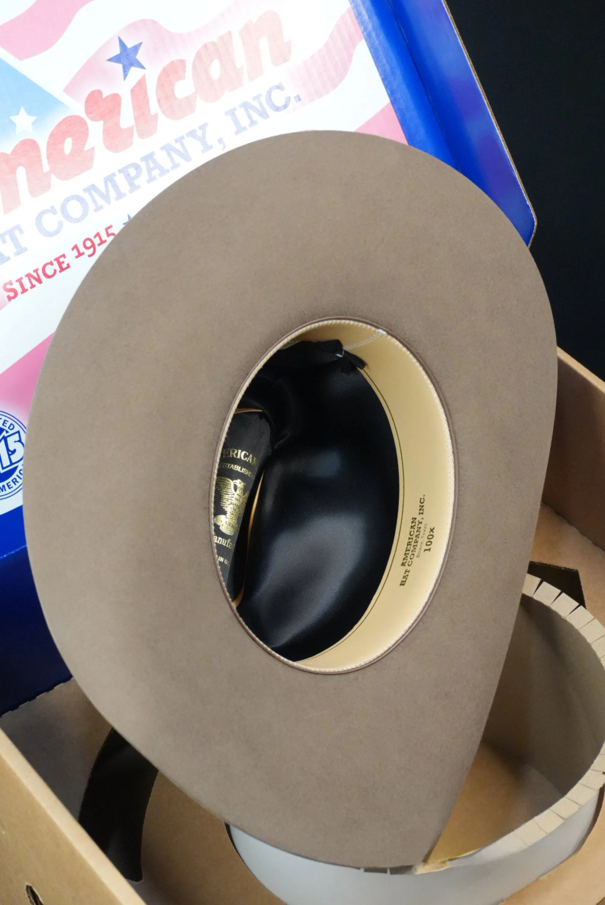 100x American Felt Hat Pecan