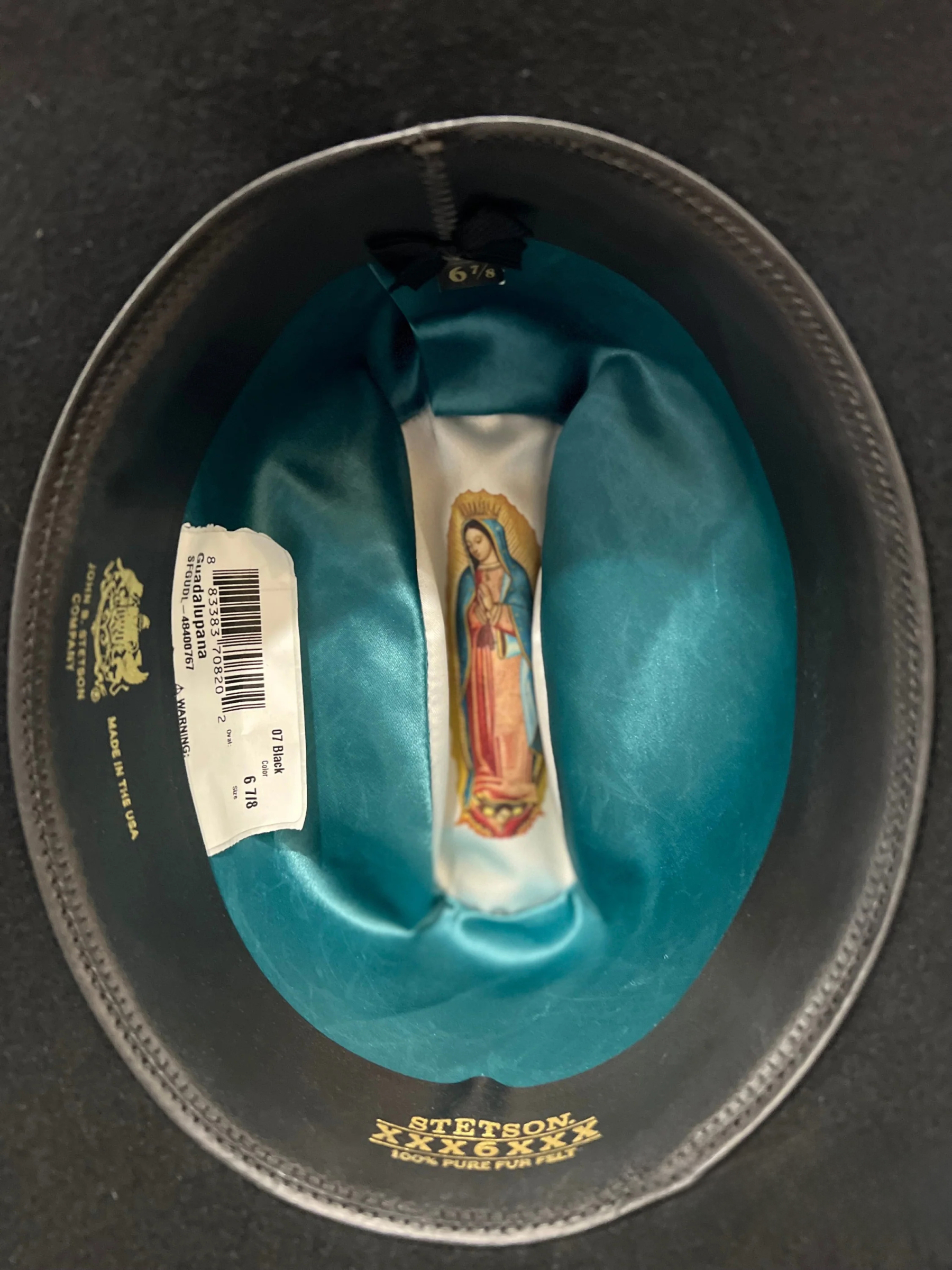 STETSON 6X NEGRO/BLACK GUADALUPANA