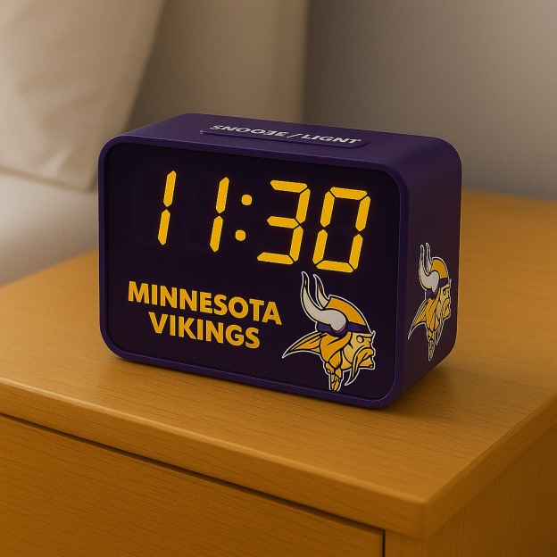 Football Team LED Alarm Clock-Game Day Gift