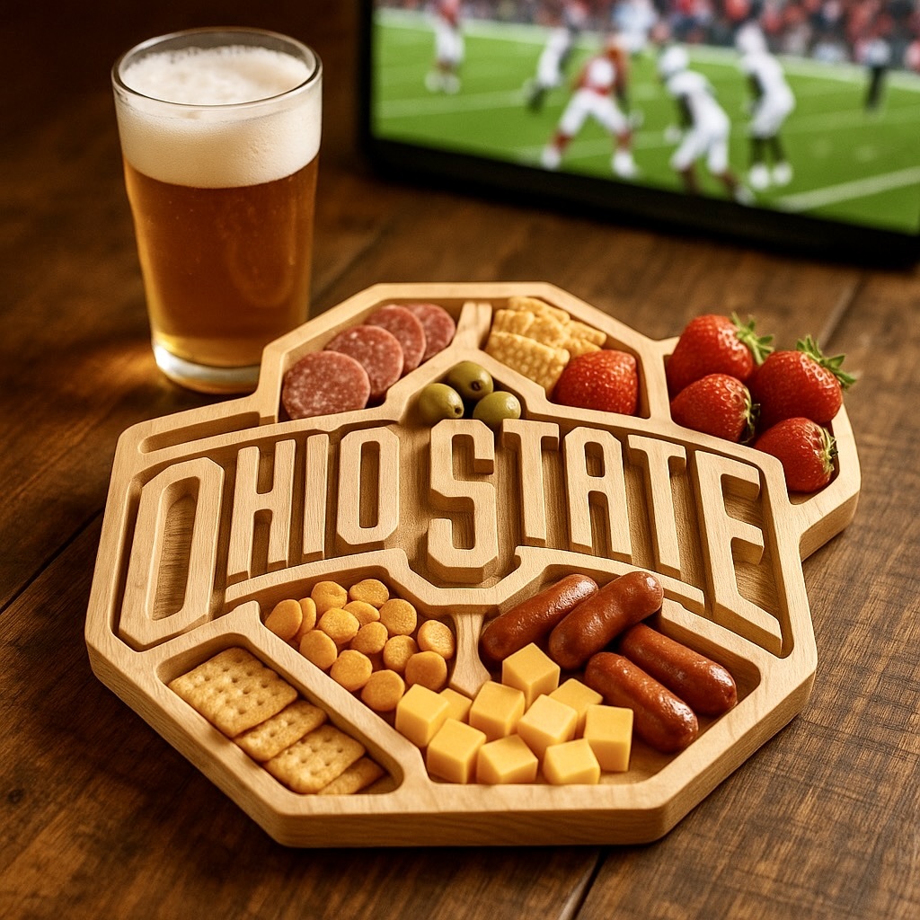 Team Spirit Wooden Charcuterie Board