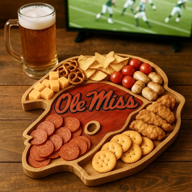 Team Spirit Wooden Charcuterie Board